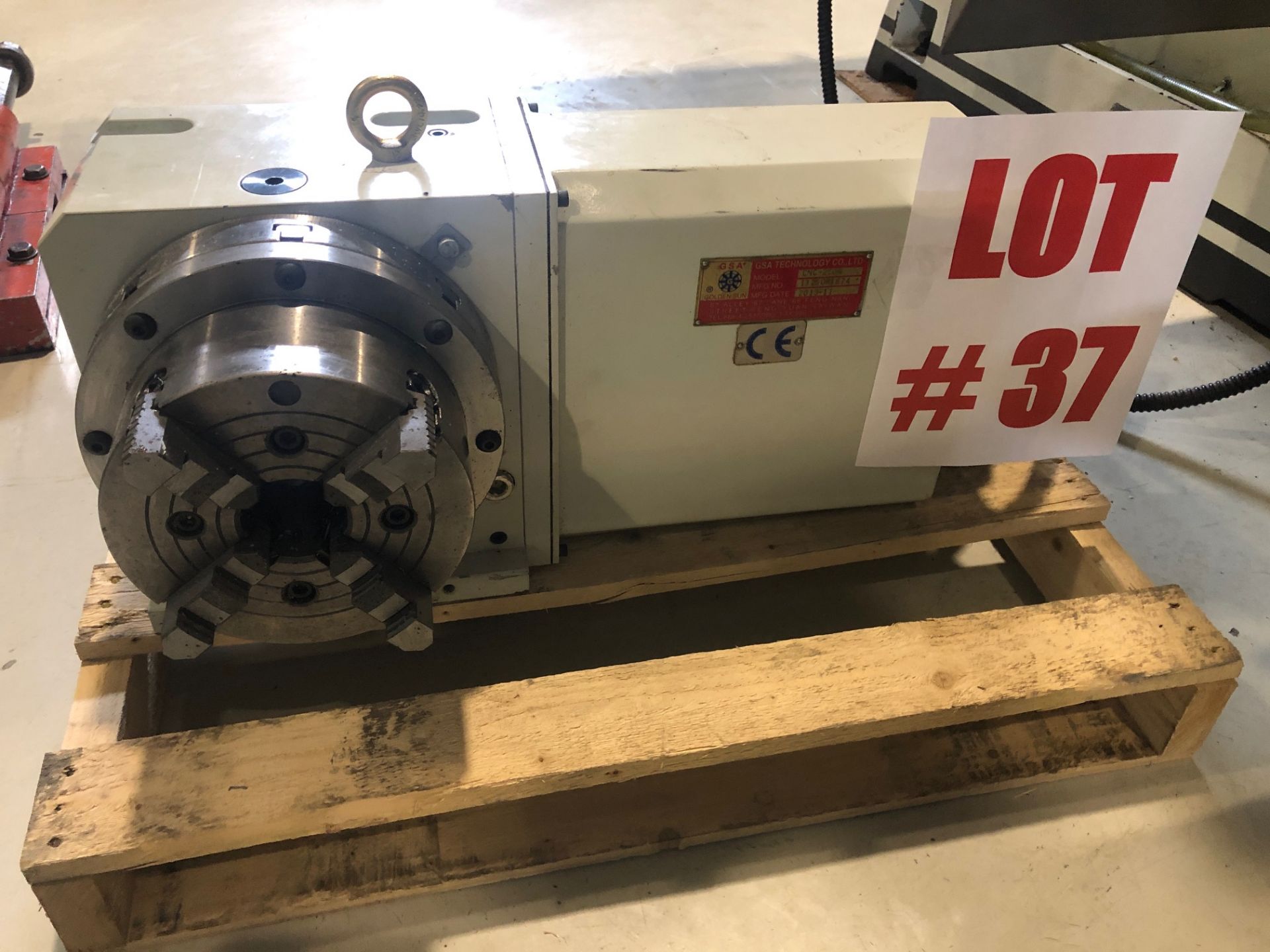 GSA TECHNOLOGY CNC 4TH AXIS ROTARY TABLE, MODEL CNC-250R, 10'' AND 6'' CHUCK. FAGOR READY