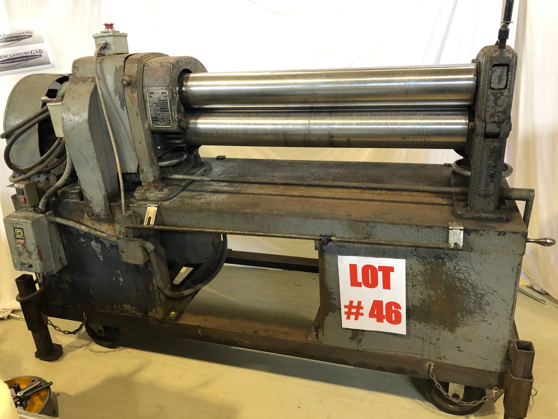 WEBB POWER ROLLS, MODEL 2-1, S/N 4839, 36'' X 5'' ROLLS - LOCATION, MONTREAL, QUEBEC