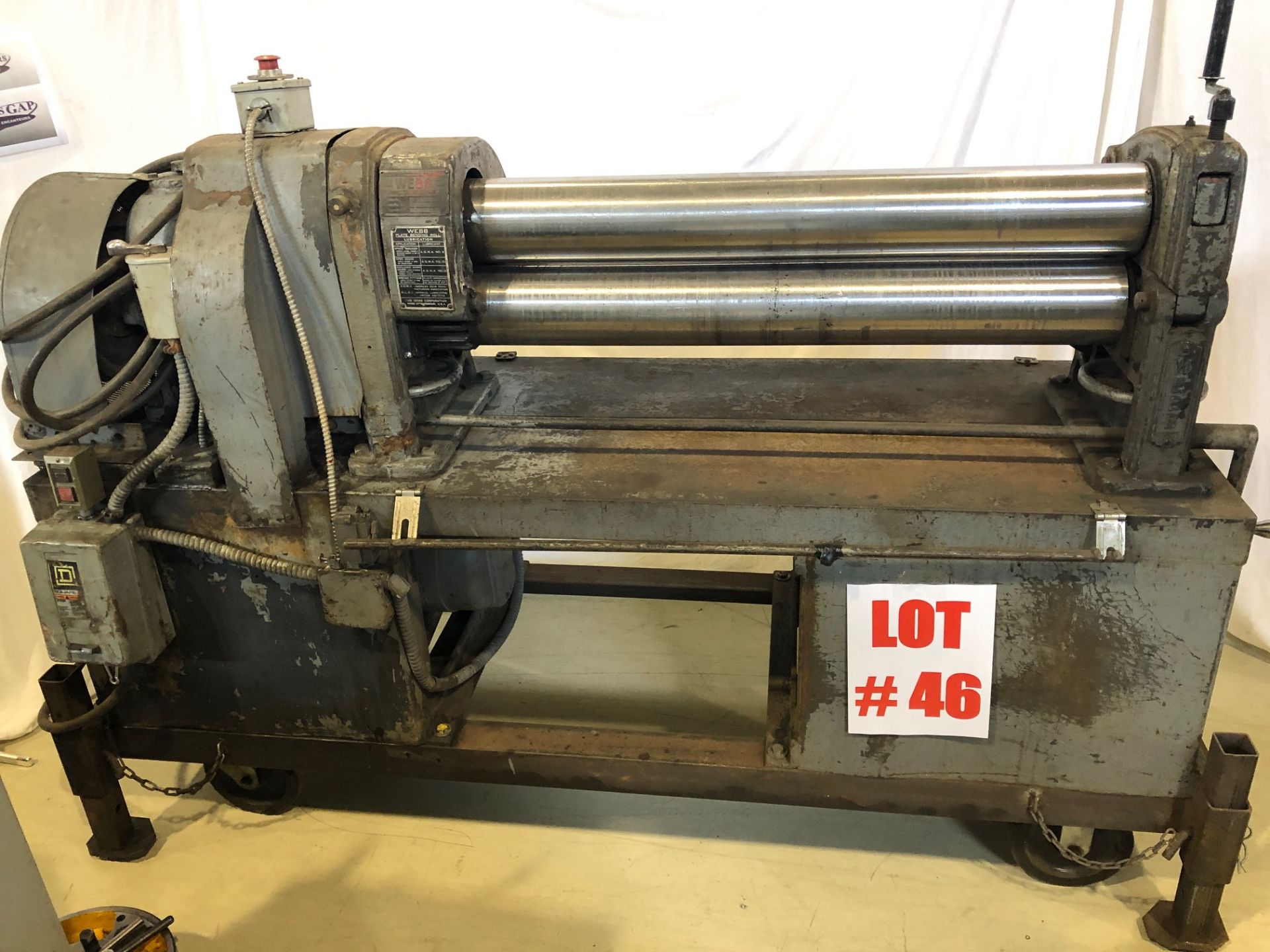 WEBB POWER ROLLS, MODEL 2-1, S/N 4839, 36'' X 5'' ROLLS - LOCATION, MONTREAL, QUEBEC - Image 2 of 5