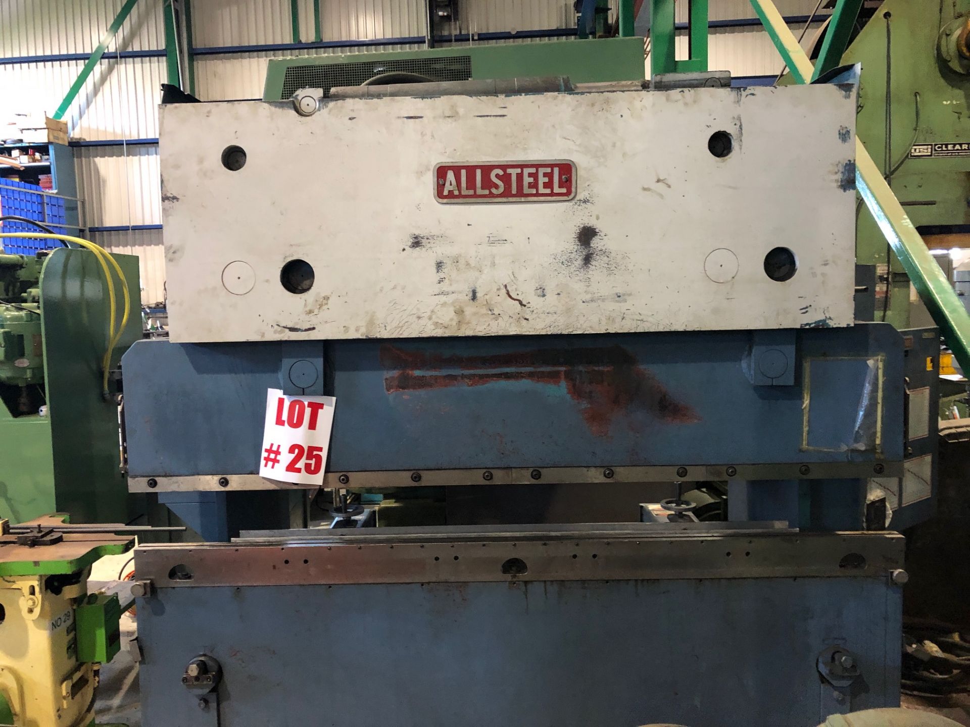 ALLSTEEL PRESS BRAKE NC, MODEL 45-8, S/N 823, 8' X 45 TON - Image 2 of 4