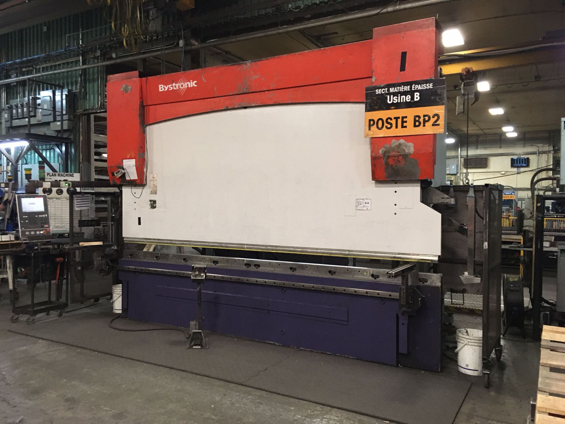 BYSTRONIC PRESSBRAKE, MODEL PR250, S/N 7450025, 14' X 250 TONNE, CYBELEC MODEVA 12S CONTROL - Image 2 of 2