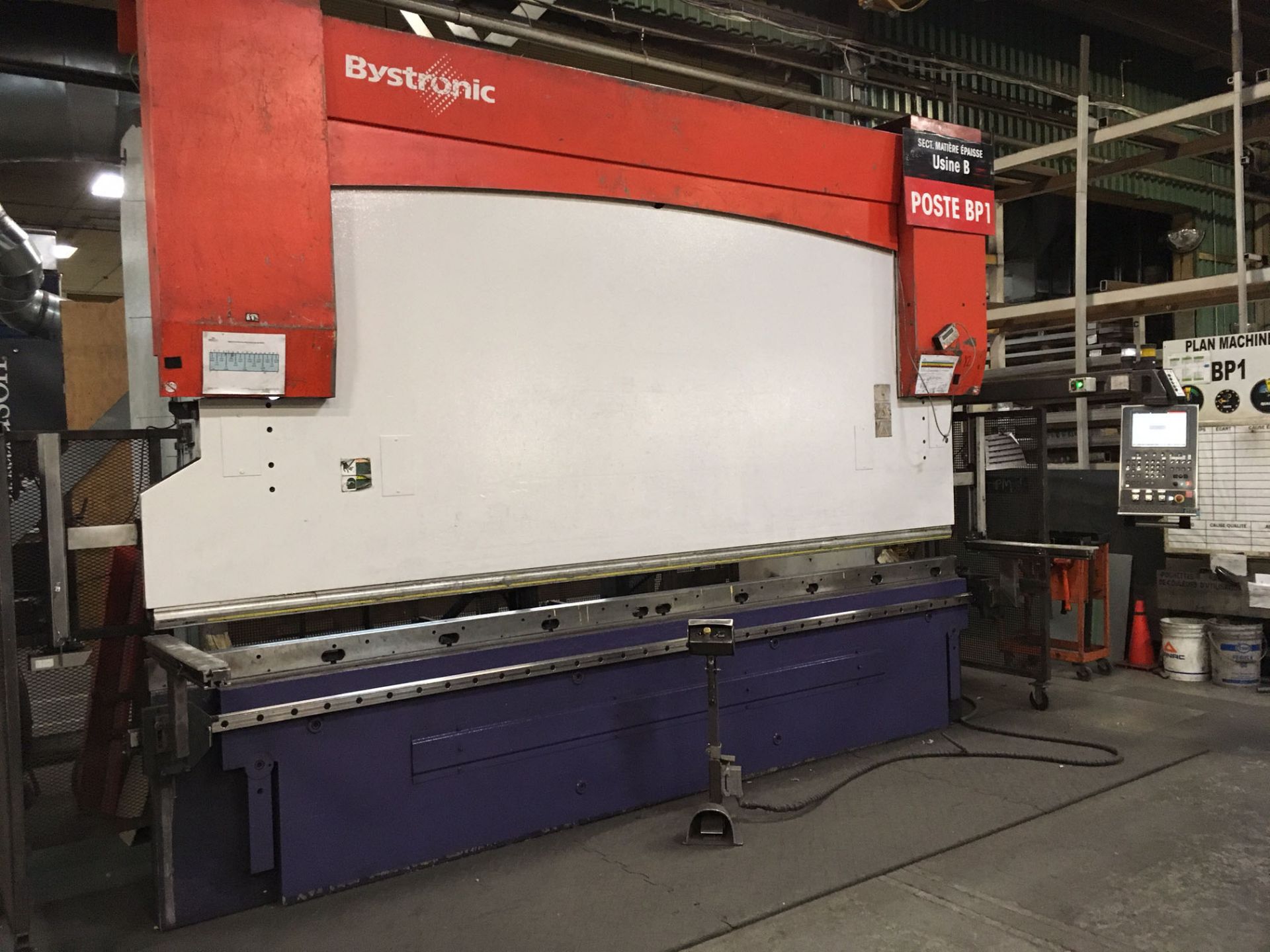 BYSTRONIC PRESSBRAKE, MODEL PR250, S/N 6450018, 14' X 250 TONNE, CYBELEC MODEVA 12S CONTROL - Image 2 of 2