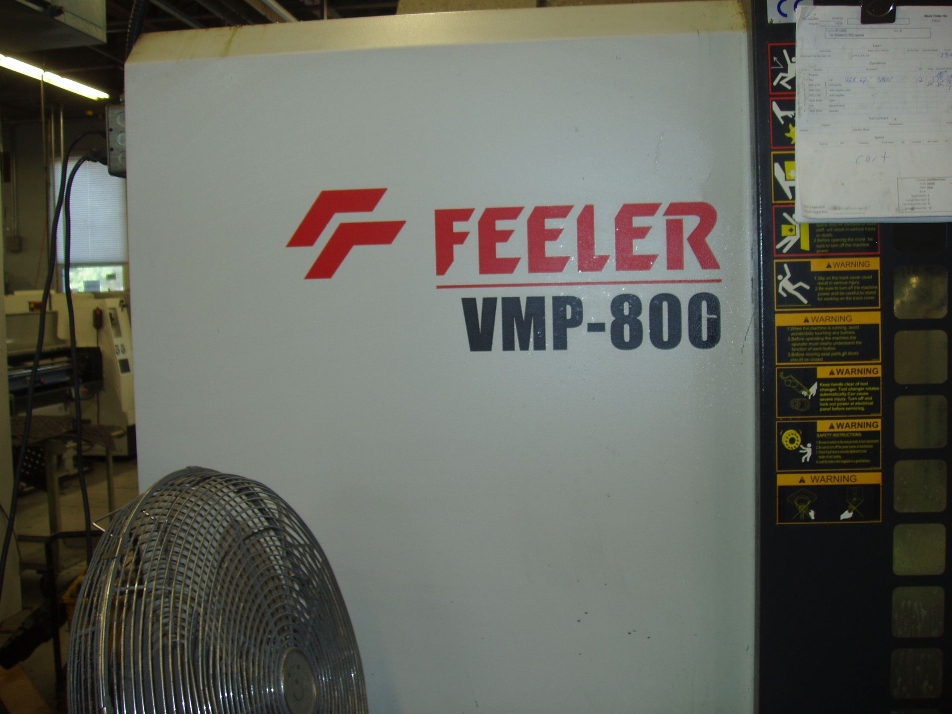 FEELER VMC, MODEL VMP-800, FANUC Oi-MC, 10,000RPM, BT40, 25,HP - Image 3 of 9