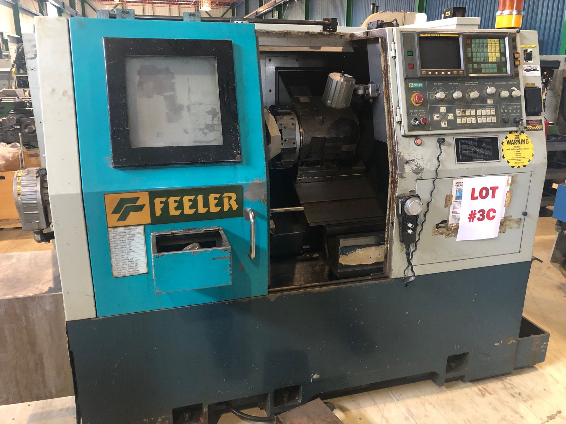 FEELER CNC LATHE, MODEL FTC-20, S/N TD123 - Image 2 of 8