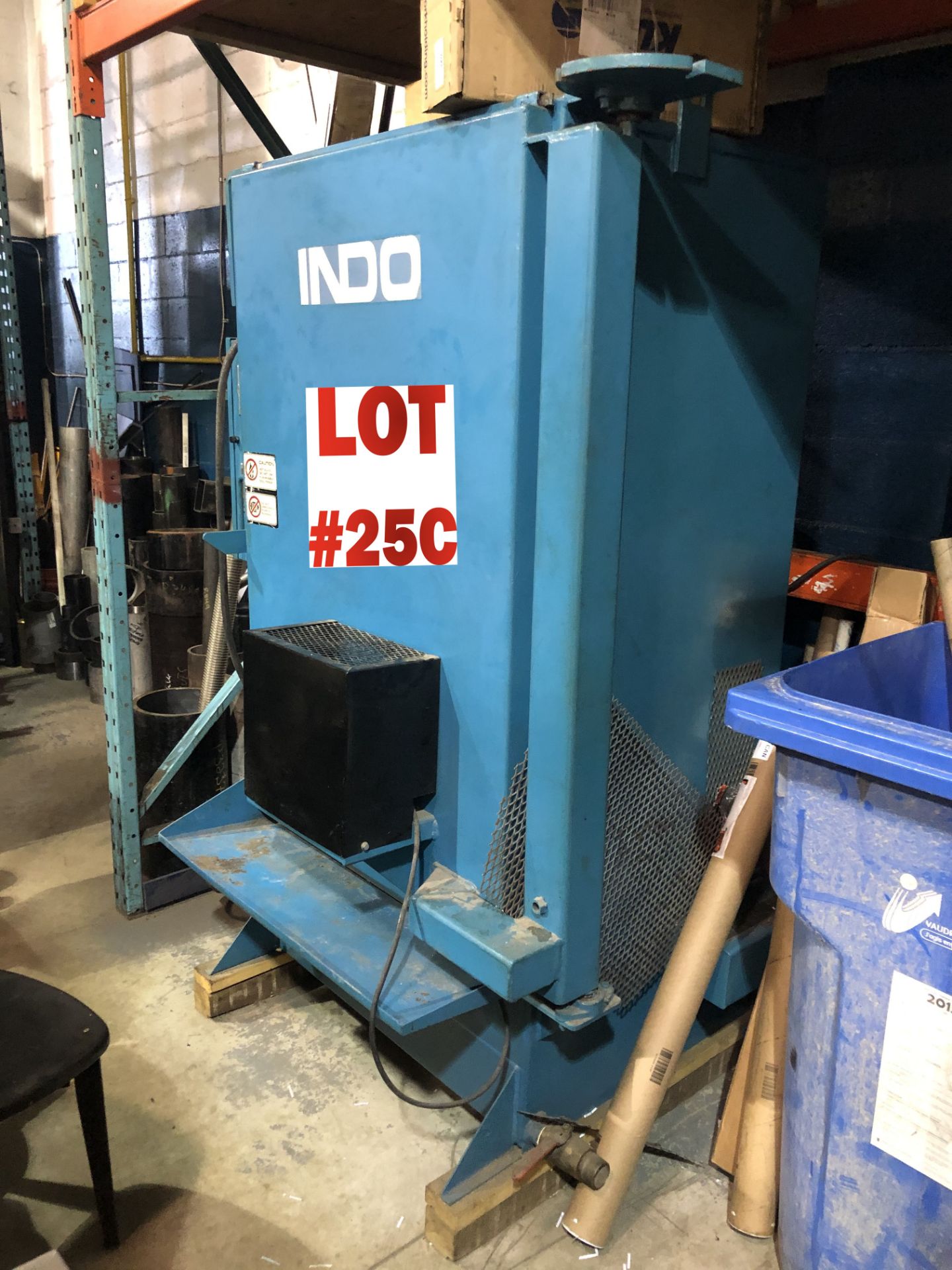 INDO PARTS WASHER, MODEL 112, S/N CJ1676, 26'' DIAMETER X 44'' HEIGHT