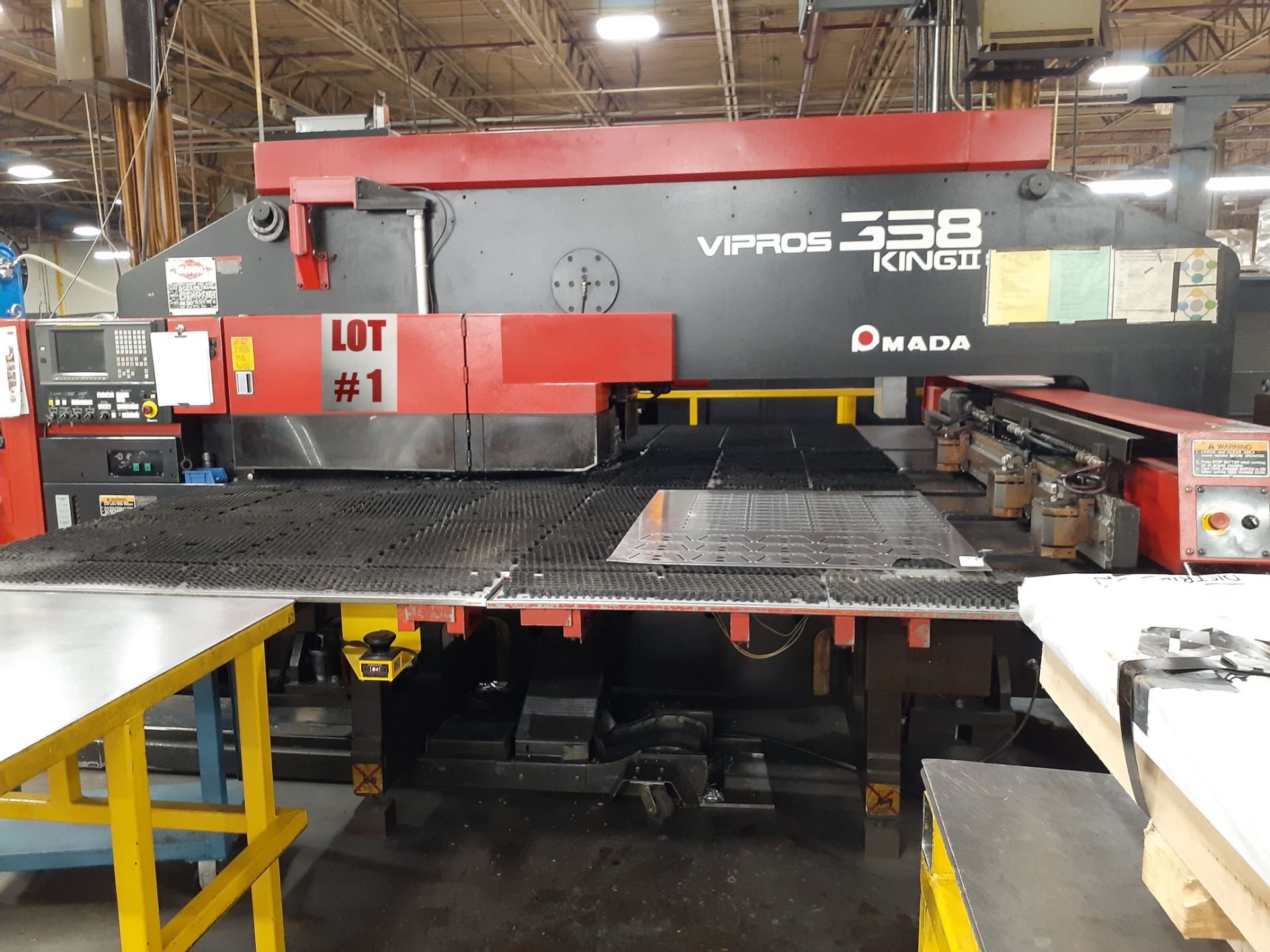 AMADA CNC TURRET PUNCH, MODEL VIPROS 358 KING II, 30 TON, 58 STATION - LOCATION - MONTREAL, QUEBEC