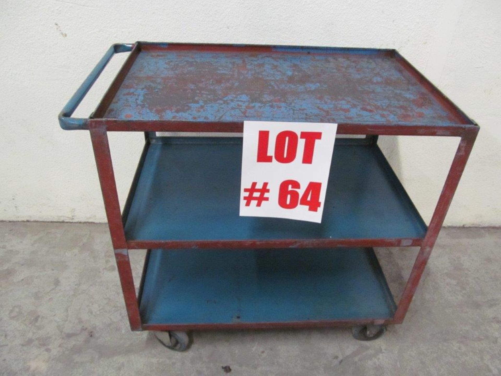 STEEL ROLL AROUND UTILITY CART ON CASTERS, 24'' X 36'' HIGH - LOCATION - HAWKESBURY, ONTARIO