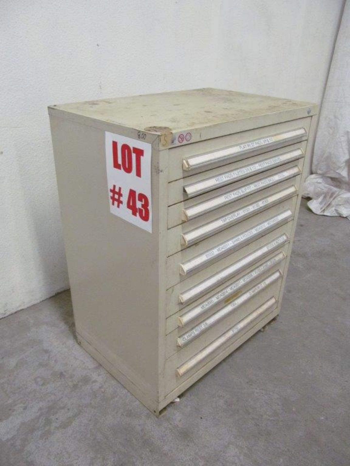 9 DRAWER TOOL CABINET, 24'' X 36'' X 48'' HIGH - LOCATION - HAWKESBURY, ONTARIO