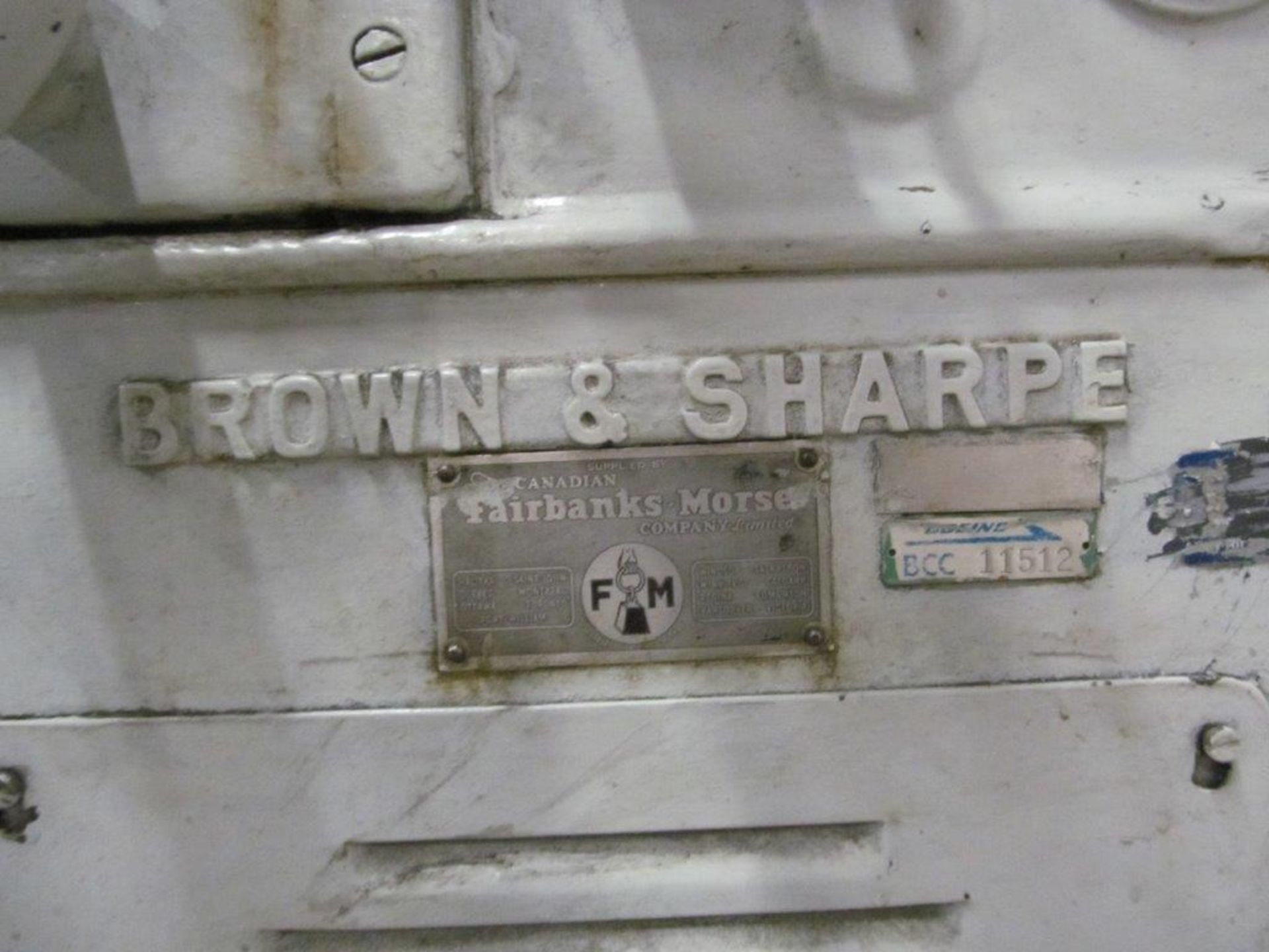 BROWN & SHARPE SURFACE GRINDER, MODEL 2B, 6'' X 18'' MAGNETIC TABLE - LOCATION - HAWKESBURY, ONTARIO - Image 6 of 7