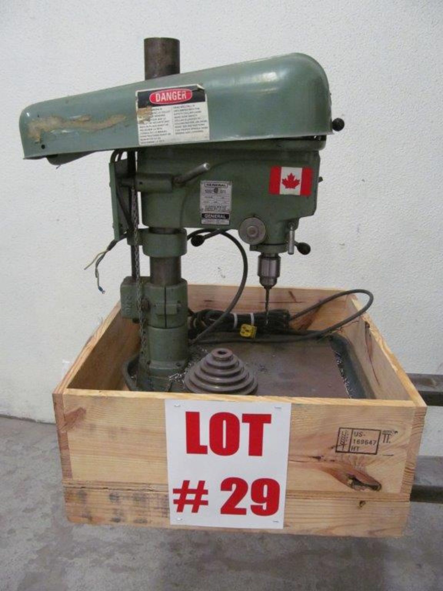 GENERAL DRILL PRESS, MODEL 340, S/N AF2060 (MISSING MOTOR) - LOCATION - HAWKESBURY, ONTARIO