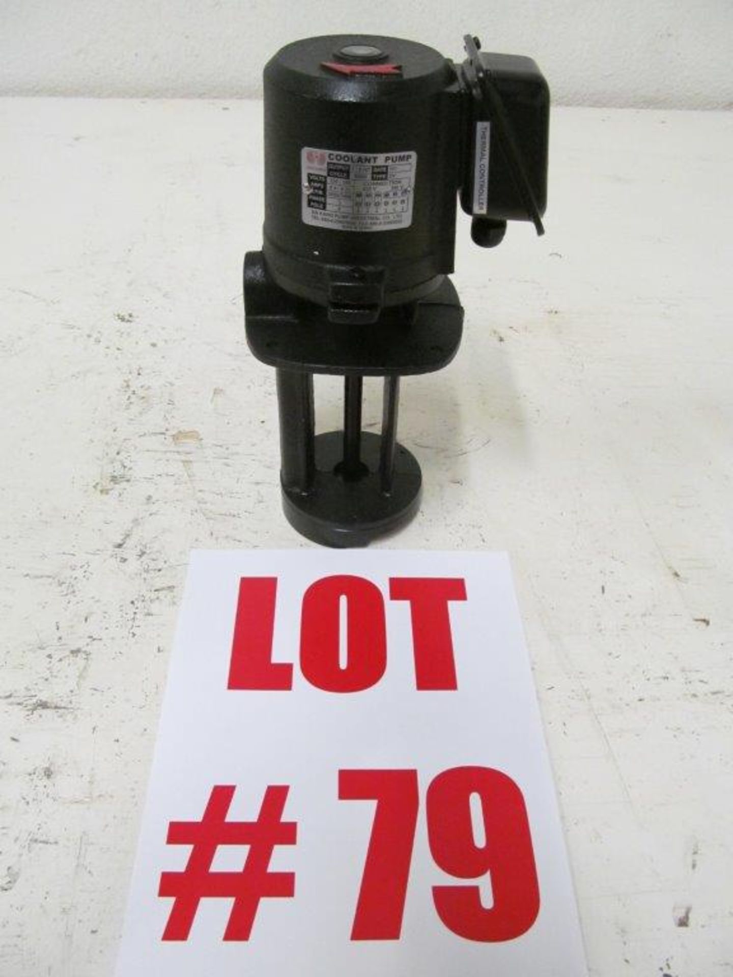 COOLANT PUMP (NEW), 220V/3PH/60C - LOCATION - HAWKESBURY, ONTARIO