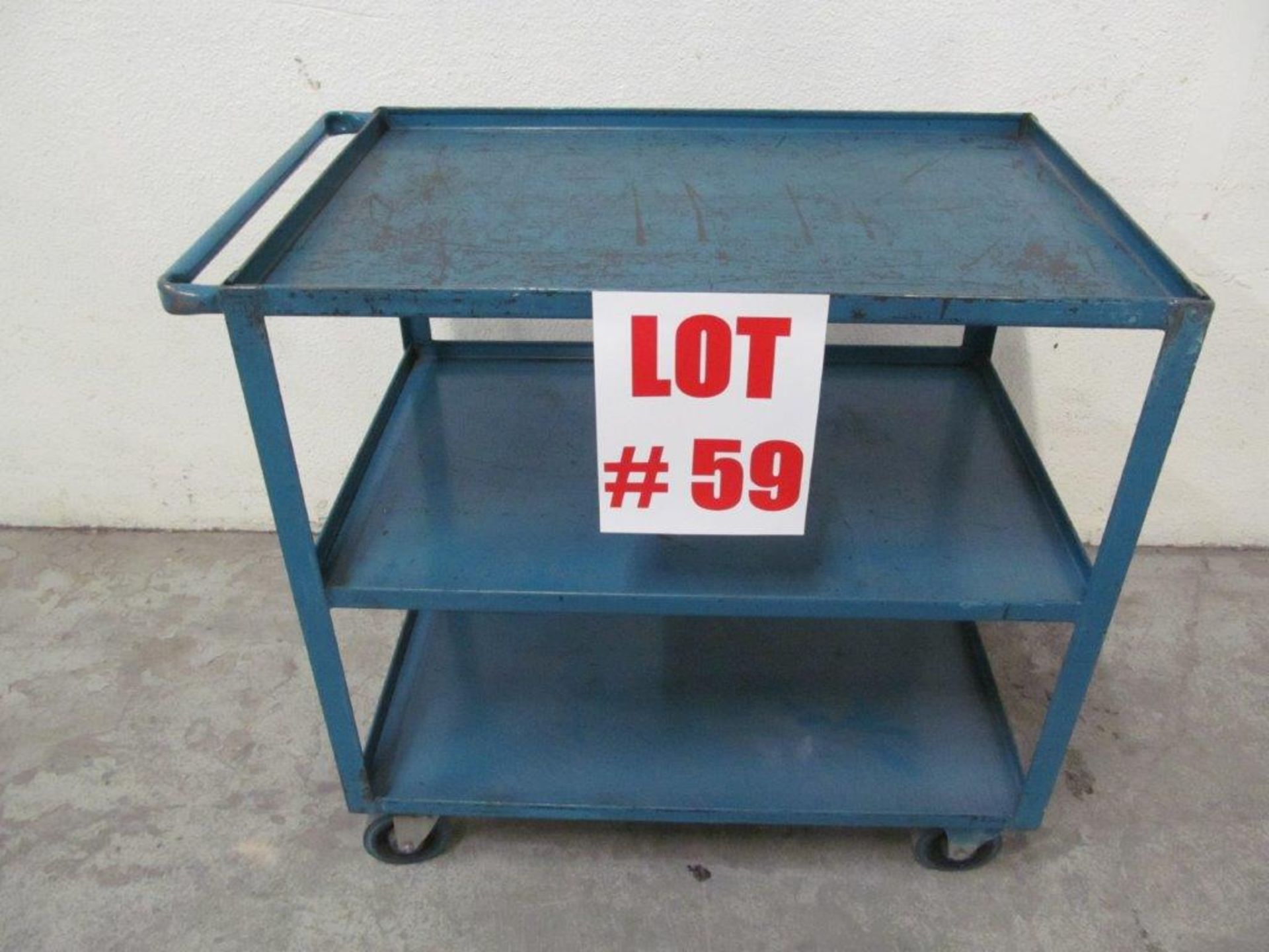 STEEL ROLL AROUND UTILITY CART ON CASTERS, 24'' X 36'' HIGH - LOCATION - HAWKESBURY, ONTARIO