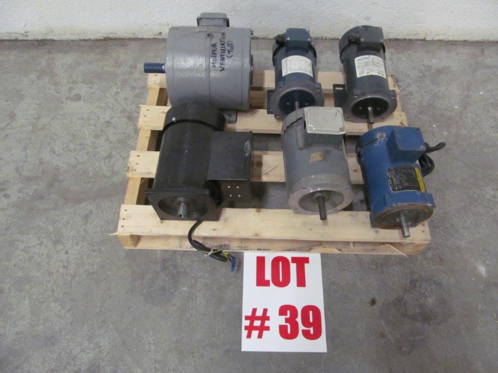 (1) LOT (6) ASSORTED ELECTRICAL MOTORS - LOCATION - HAWKESBURY, ONTARIO