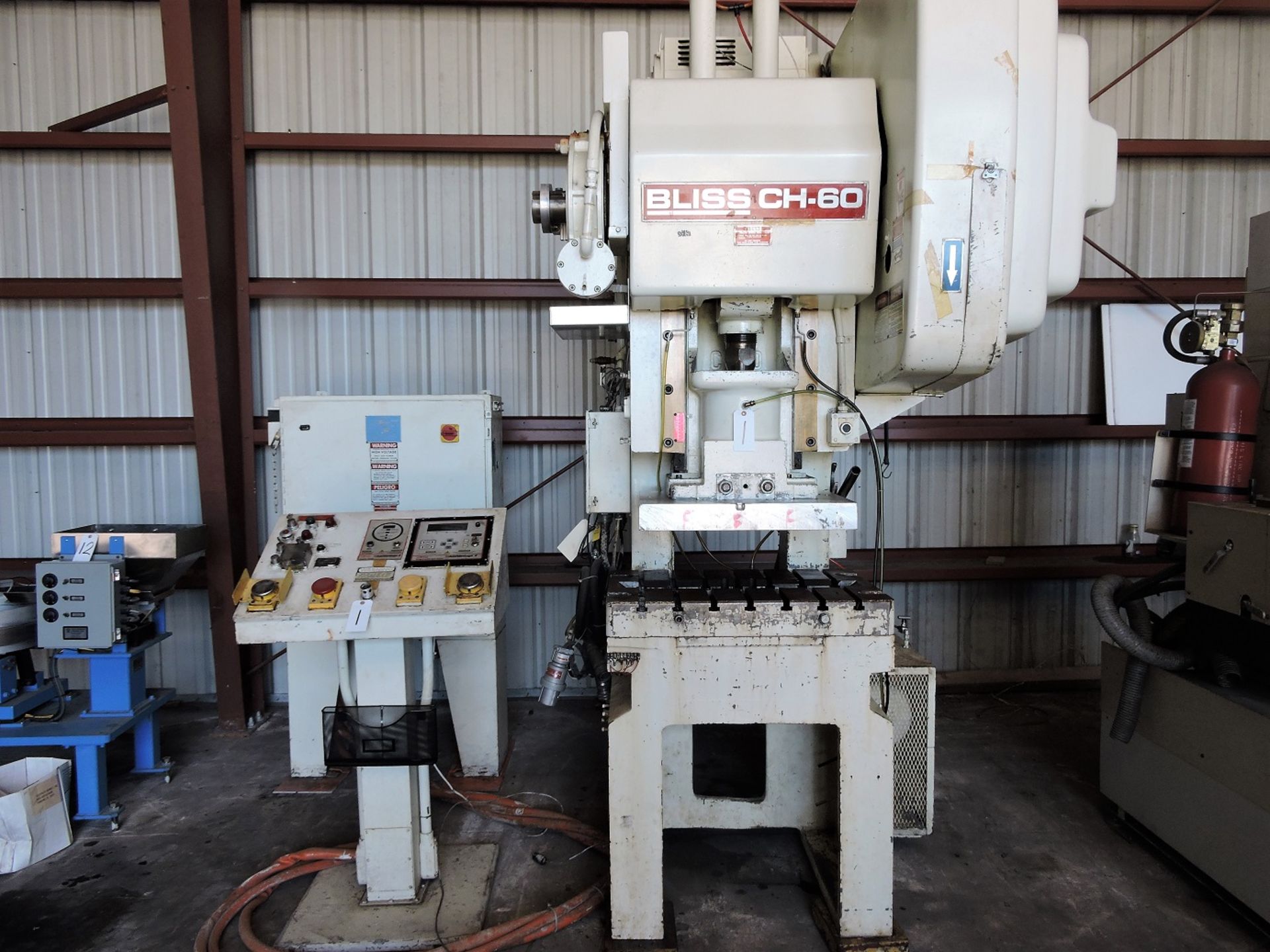 BLISS MECHANICAL C FRAME POWER PUNCH PRESS, HIGH SPEED MODEL CH60 SERIAL # H71688 - Image 7 of 7