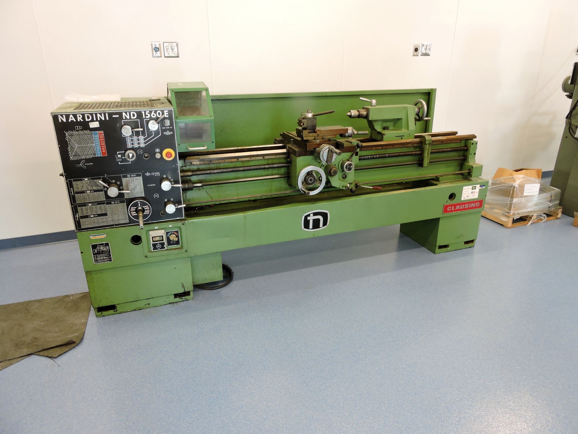 NARDINI MODEL ND1560E GEAR HEAD QUICK CHANGE GAP TYPE ENGINE LATHE S/N C6-JKM-996,