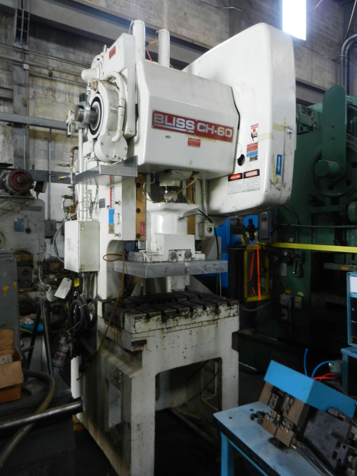 BLISS MECHANICAL C FRAME POWER PUNCH PRESS, HIGH SPEED MODEL CH60 SERIAL # H71688