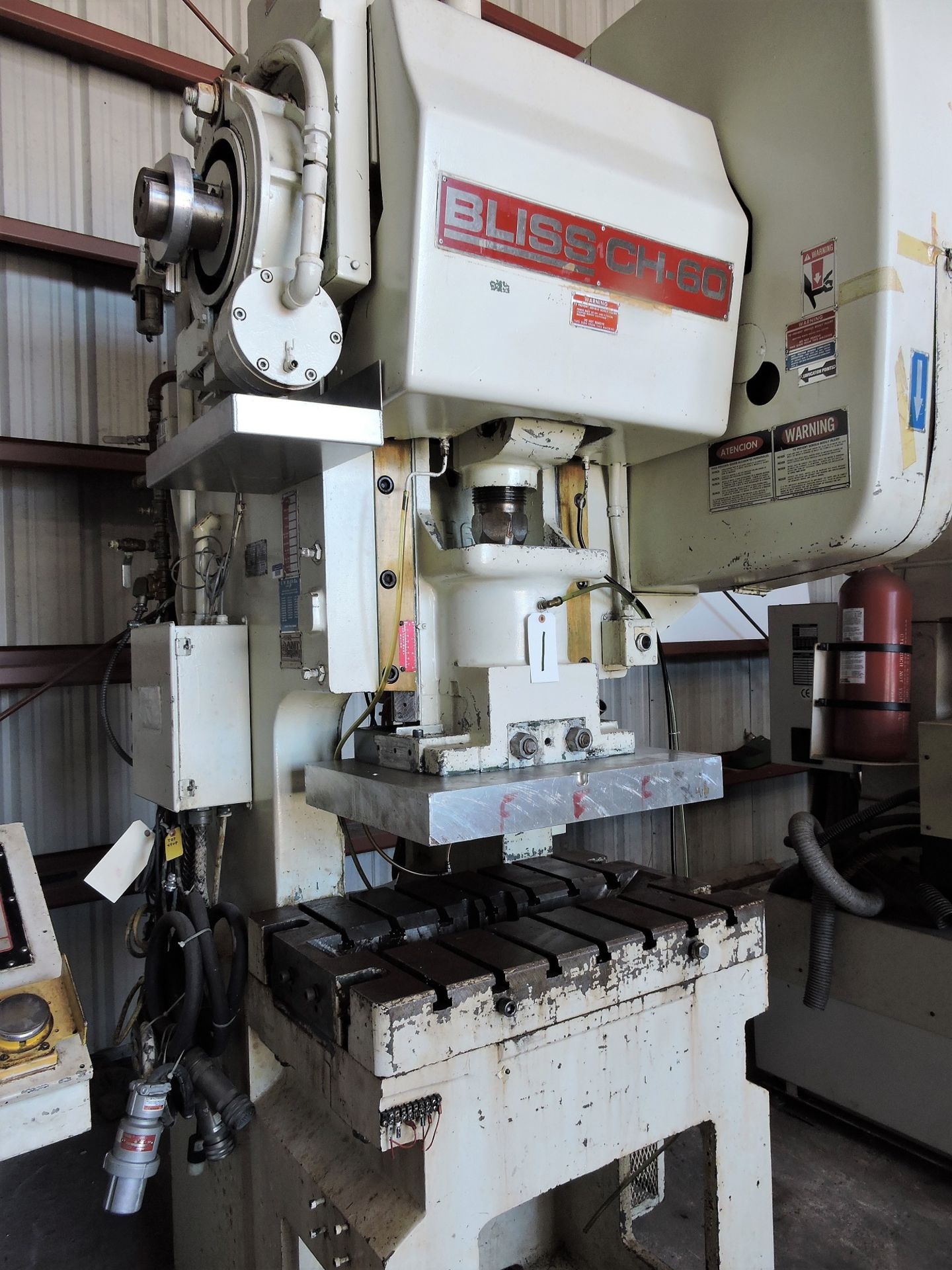 BLISS MECHANICAL C FRAME POWER PUNCH PRESS, HIGH SPEED MODEL CH60 SERIAL # H71688 - Image 2 of 7