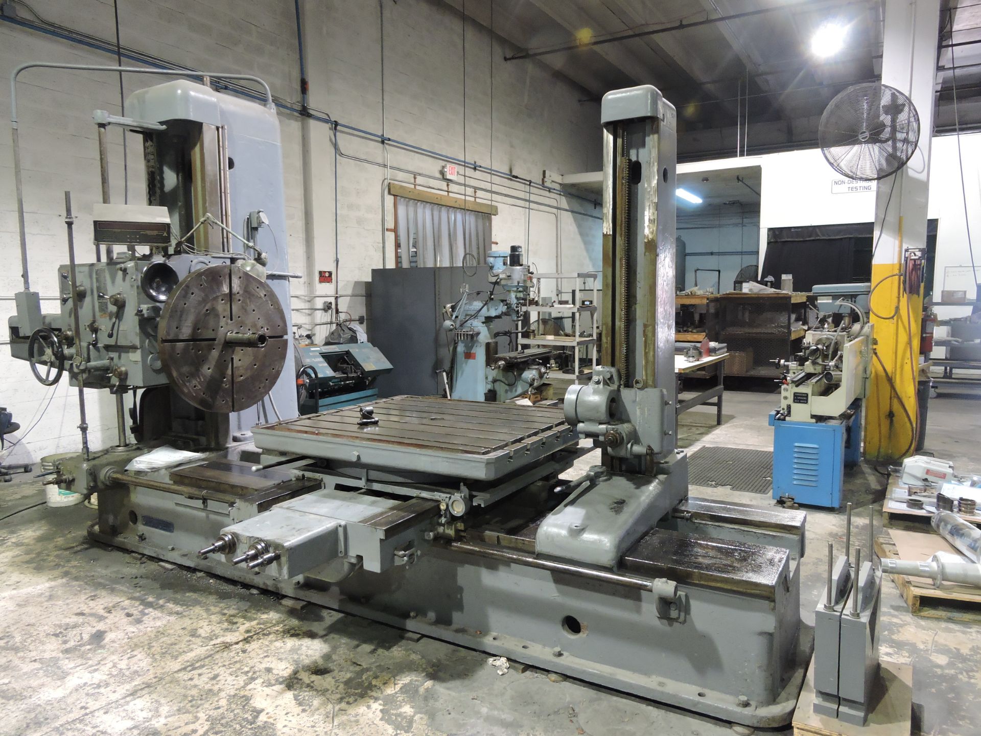 UNION MODEL BFT 100II HORIZONTAL BORING MILL S/N 7161, YEAR OF MANUF. 1958