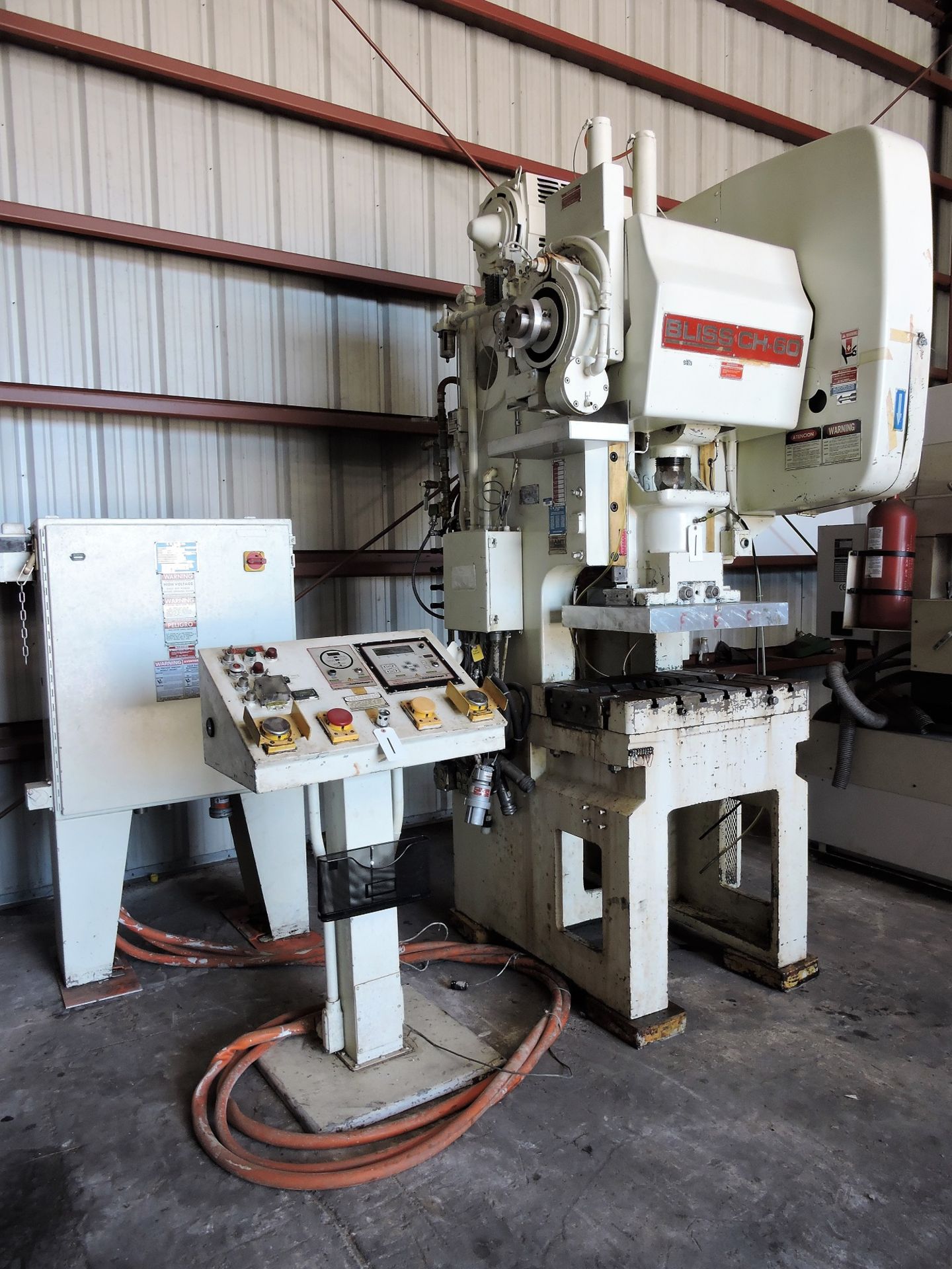BLISS MECHANICAL C FRAME POWER PUNCH PRESS, HIGH SPEED MODEL CH60 SERIAL # H71688 - Image 3 of 7