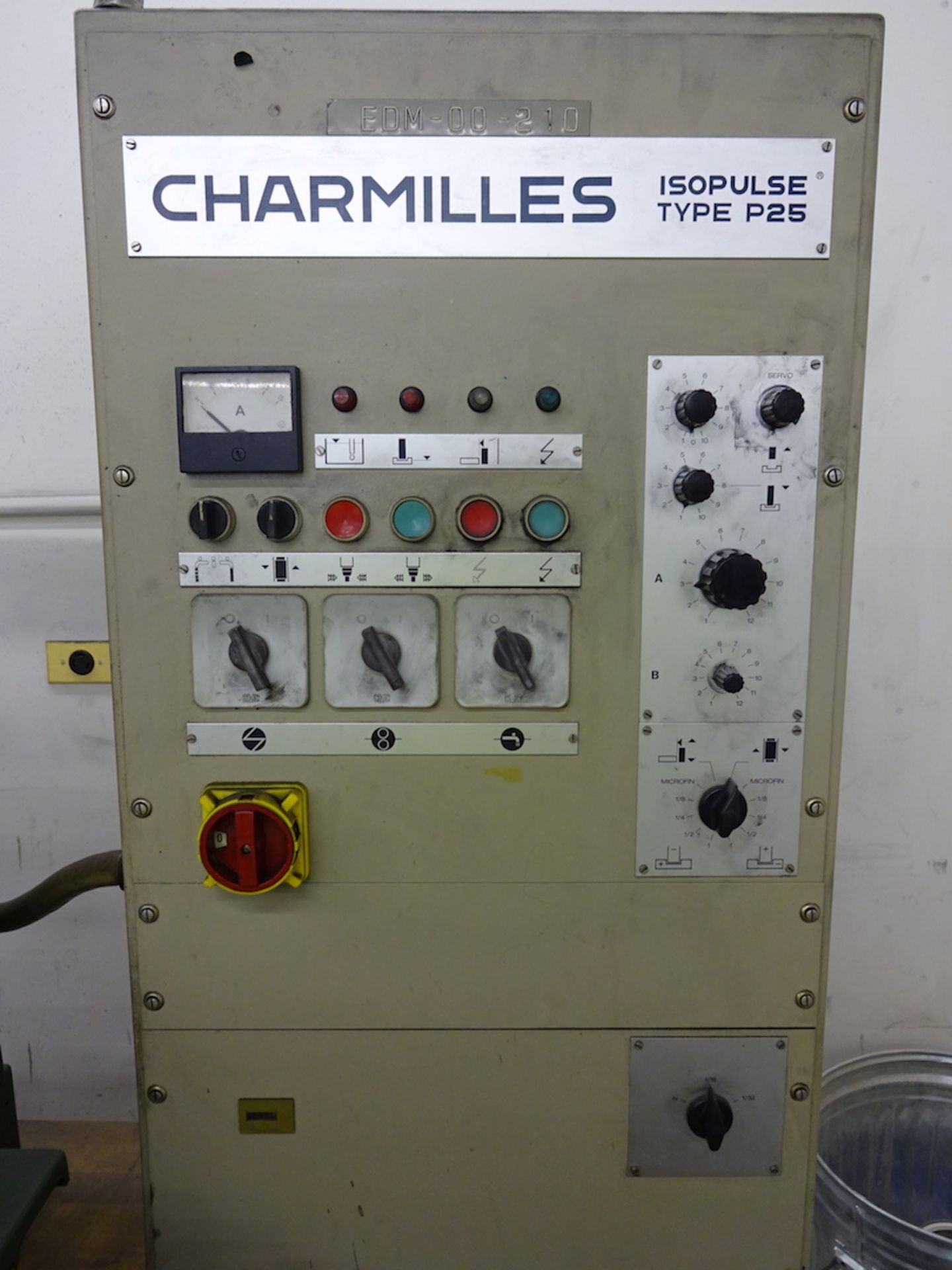 Charmilles Model Eleroda 110 Bench Top EDM Machine, S/N 50962, Isopulse P25 Power Supply, 9 in. x - Image 3 of 6