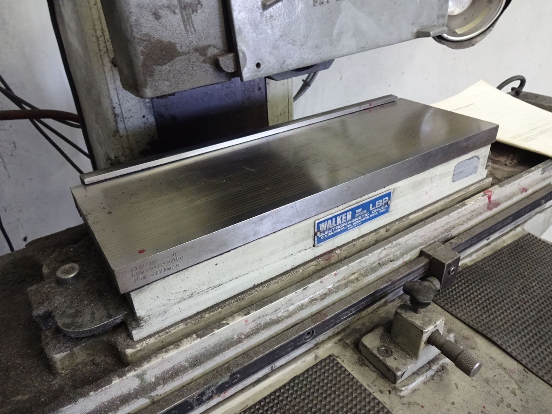 Okamoto 6 in. x 18 in. Model Linear 618 Hand Feed Surface Grinder, S/N 4785, Sony LG10 2-Axis - Image 5 of 6