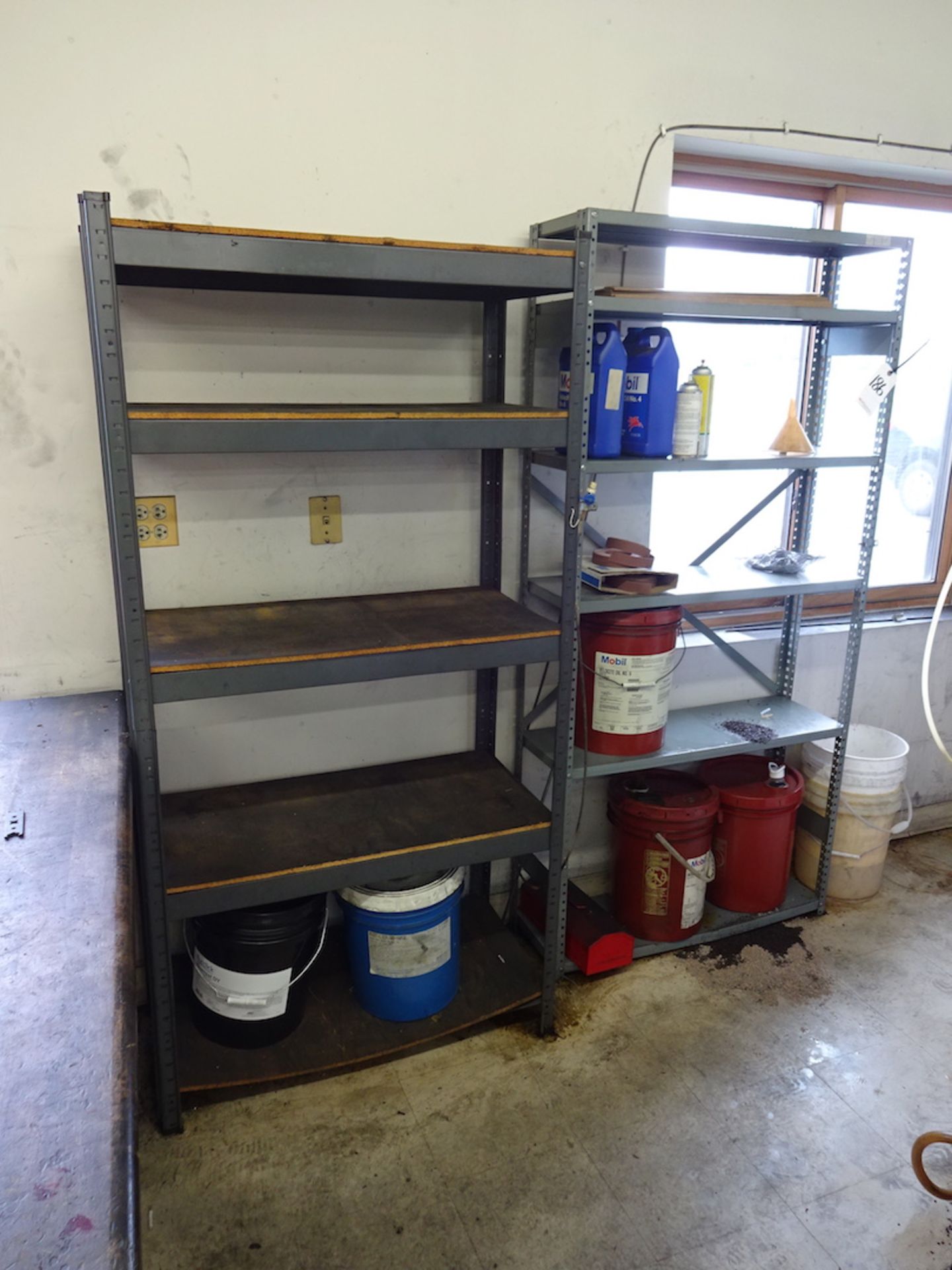 LOT: (2) Sections Steel Shelving