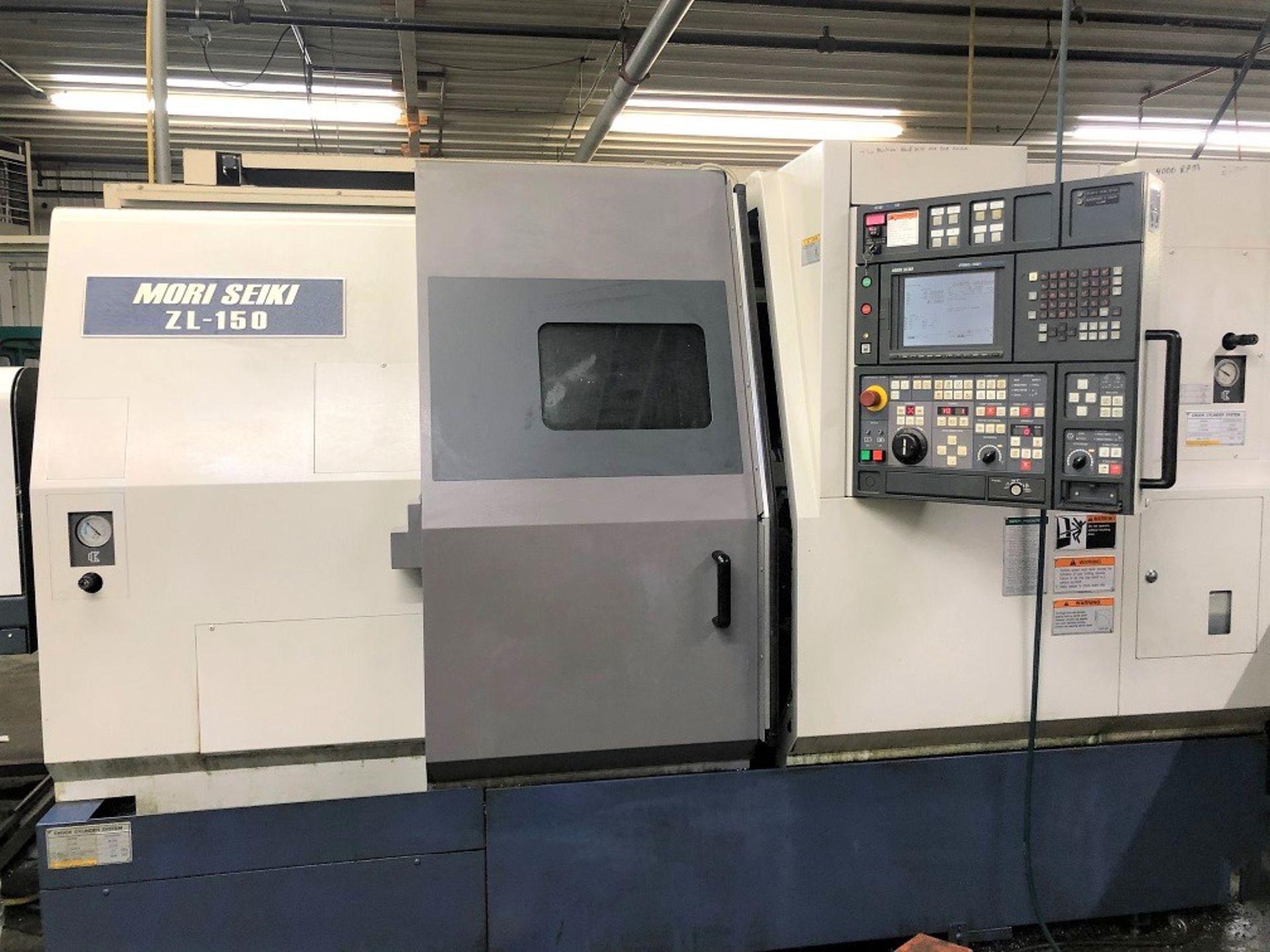 (1999) Mori Seiki Model ZL-150SMC Twin Spindle Twin Turret Live Tool CNC Lathe S/n 107. Live Holders