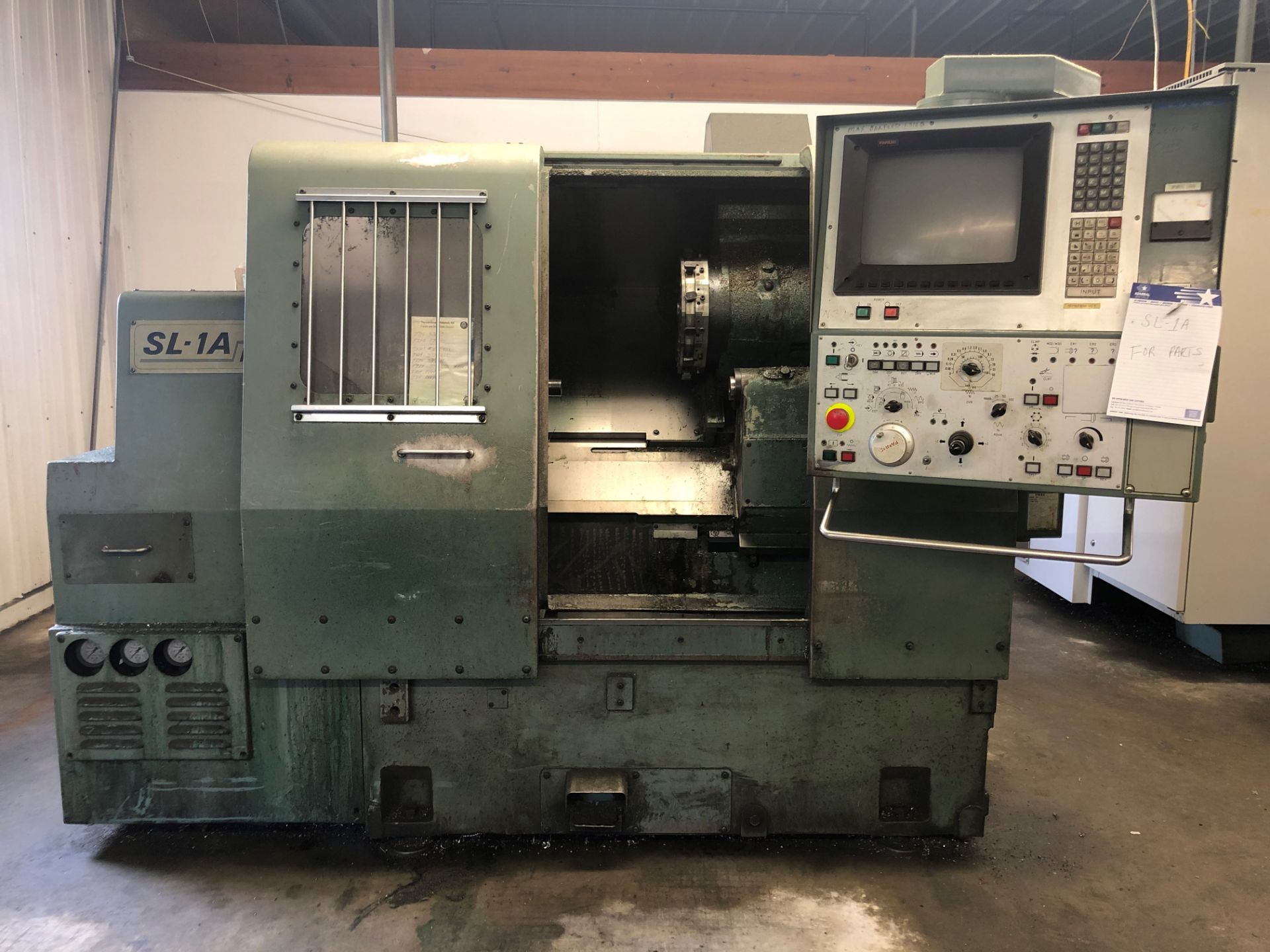 Mori Seiki Model SL-1A CNC Lathe S/N 492 Equipped with Fanuc 10T CNC Control,