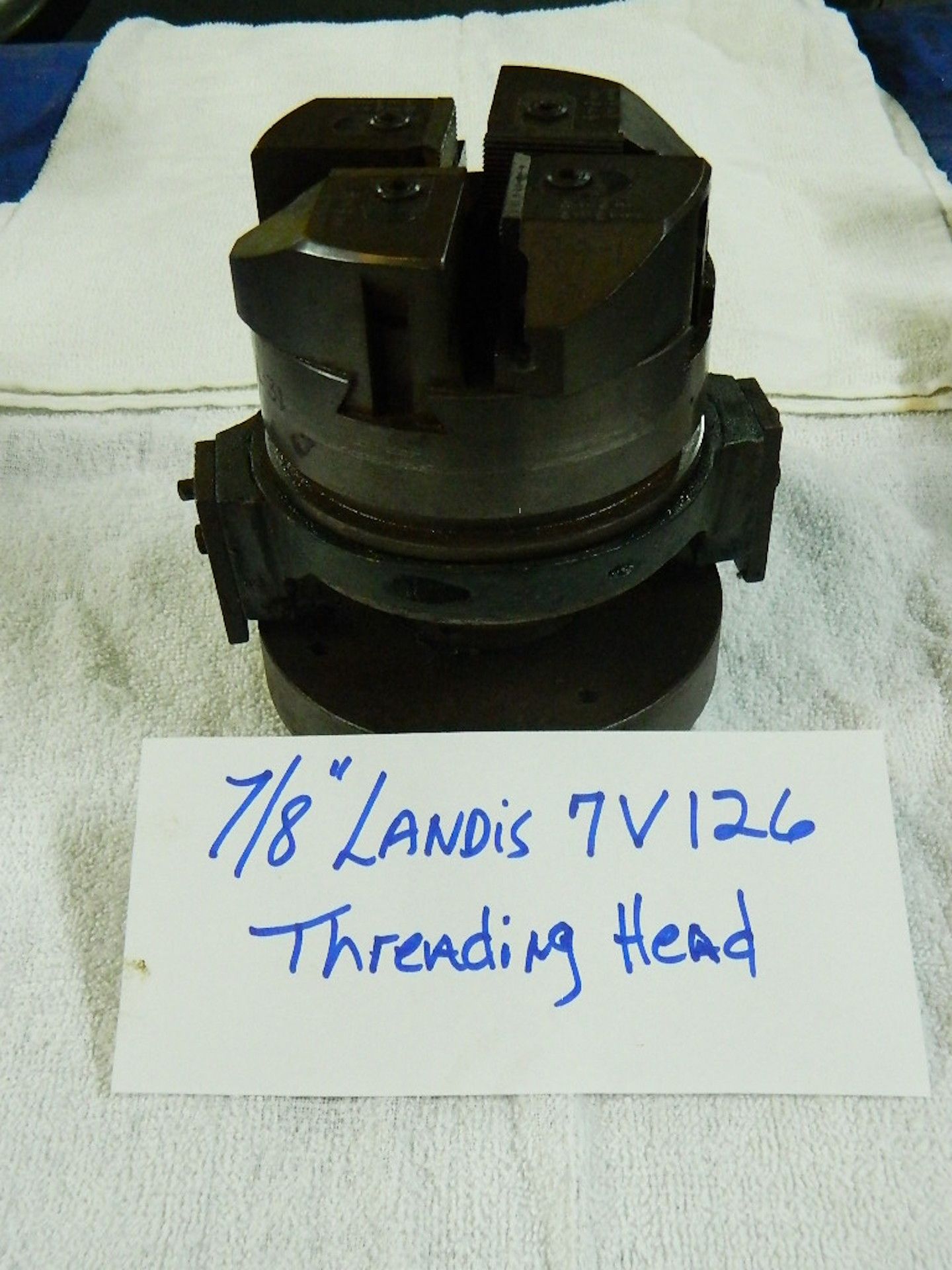 7/8" LANDIS BOLT + PIPE THREADING HEAD, SER# 7V126