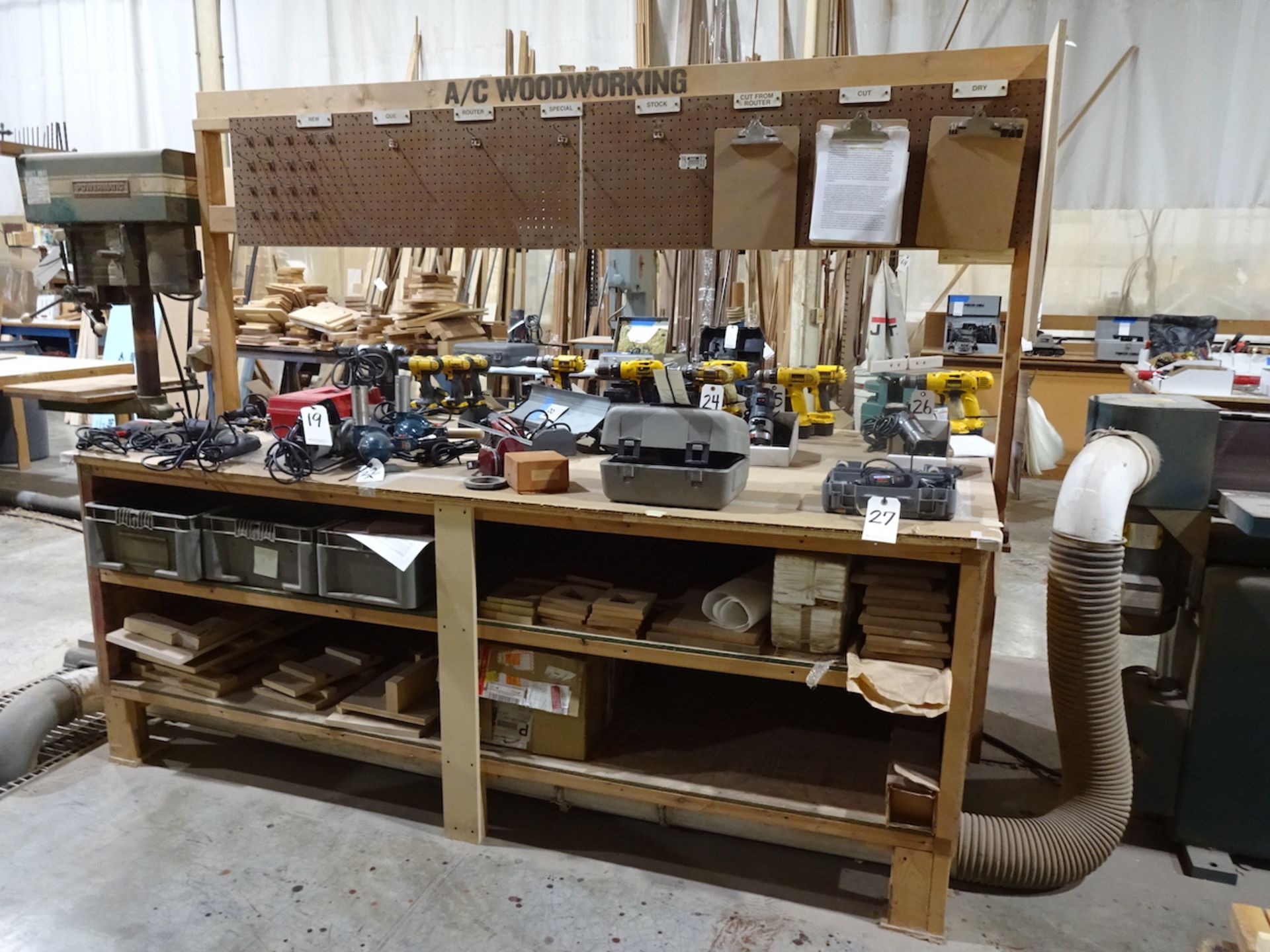 Custom Wood Constructed Work Bench - Image 2 of 2