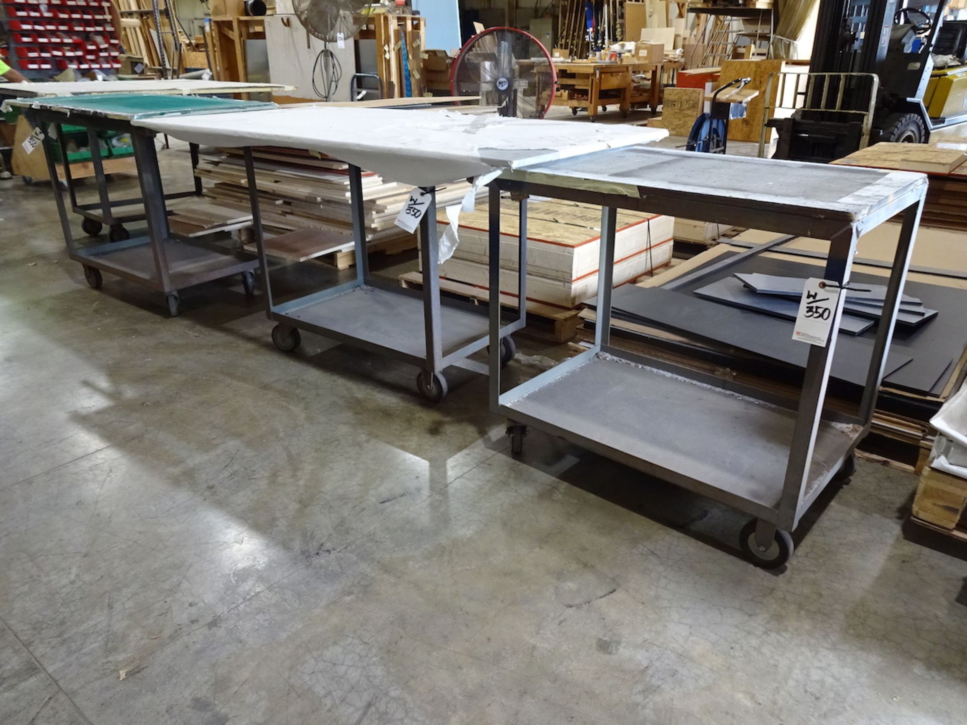 LOT: (5) Assorted Steel Shop Tables - Image 2 of 2