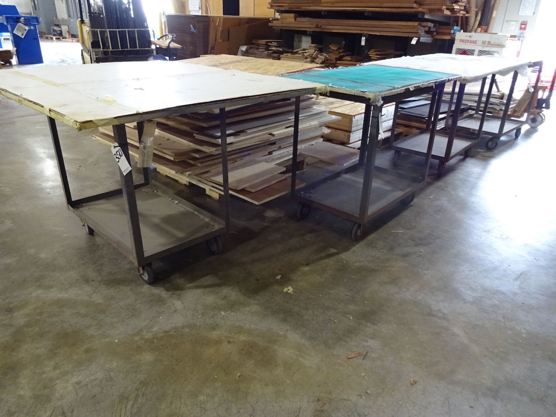 LOT: (5) Assorted Steel Shop Tables