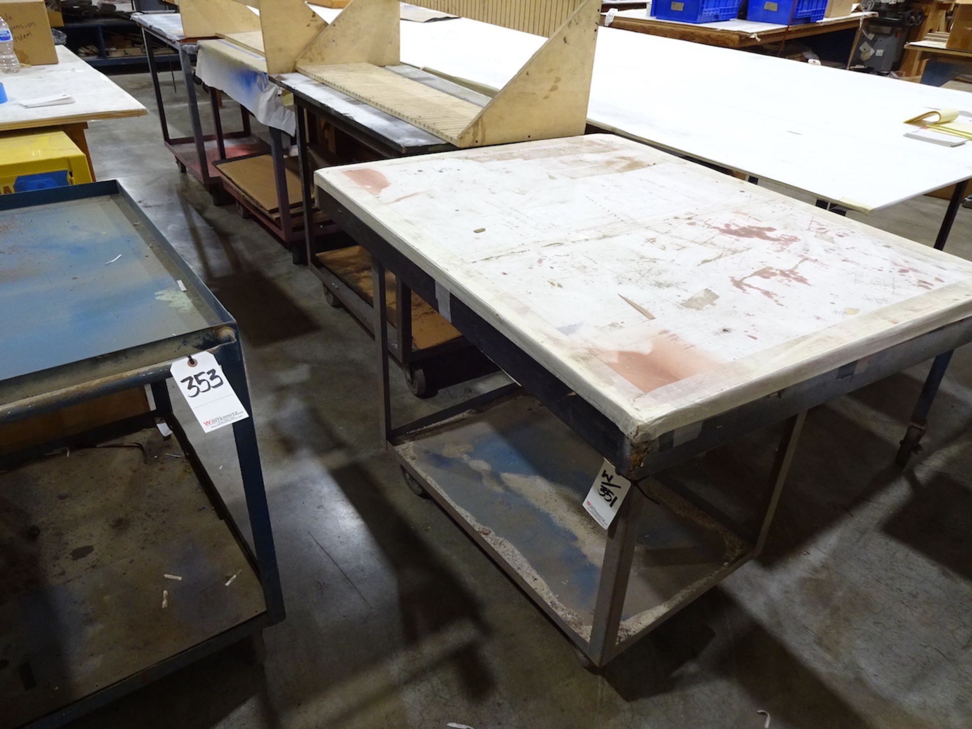 LOT: (5) Assorted Shop Carts