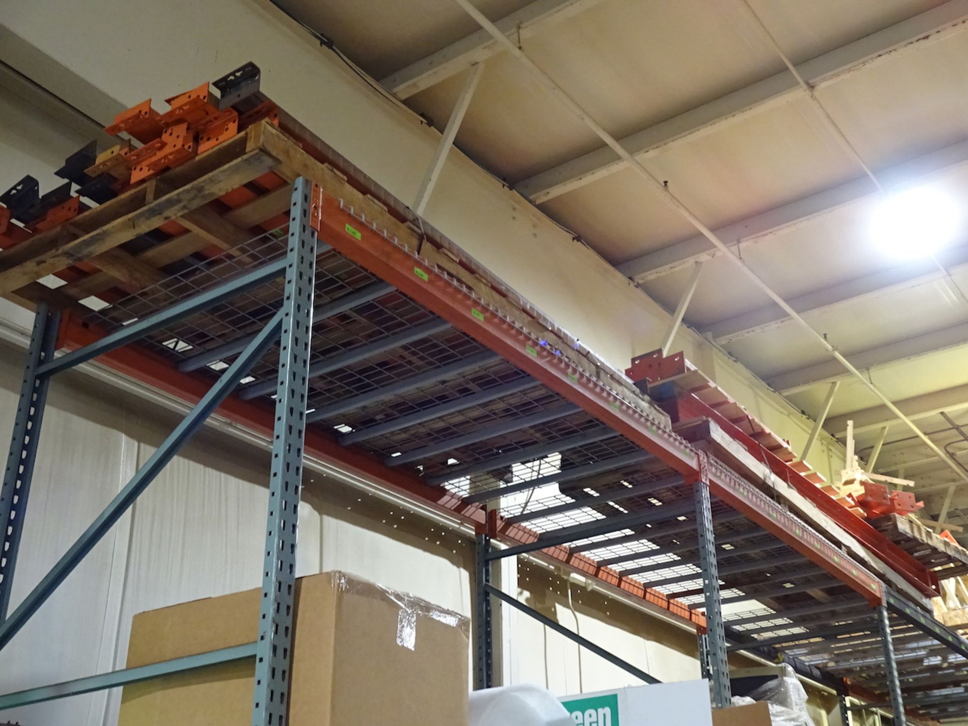 Heavy Duty Adjustable Single-Side Cantilever Rack (dismantled on top level of pallet rack)