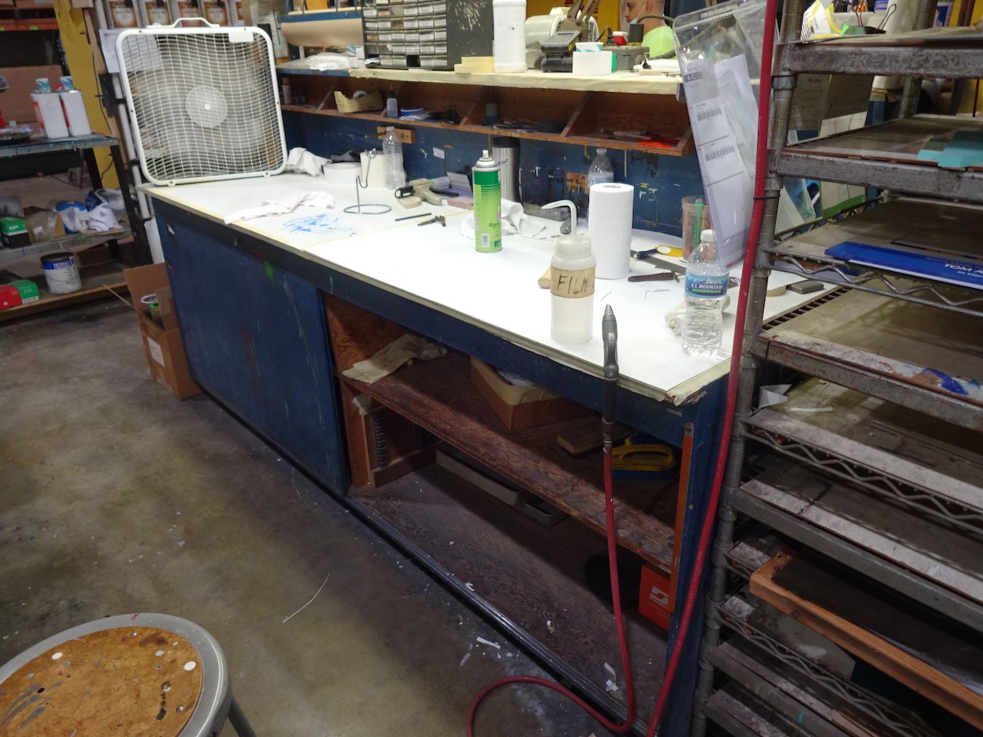 Wood Constructed Work Bench - Image 2 of 2