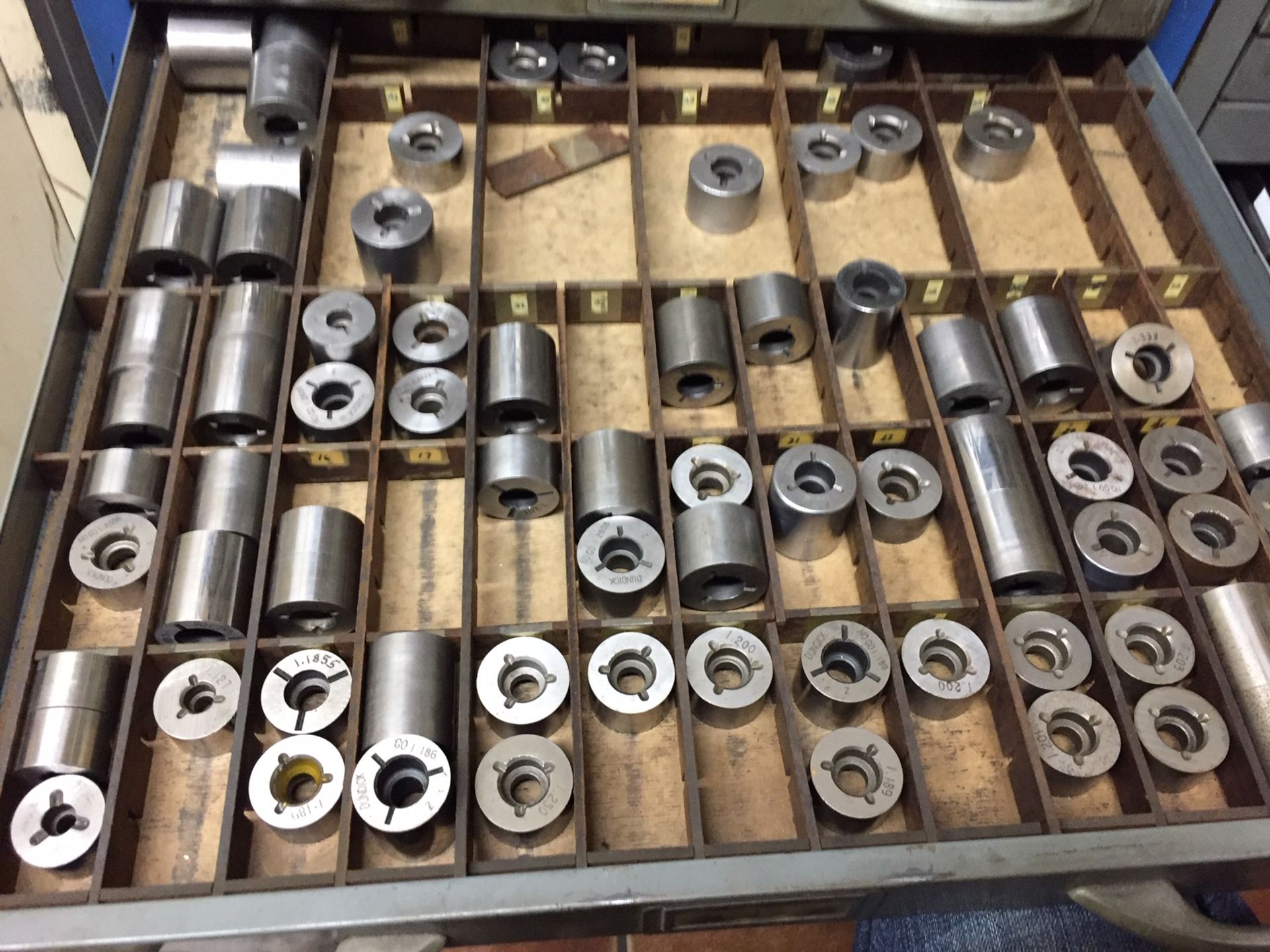 LOT: Assorted Plug Gauges, Sizing Balls, Holders, Counterbores, etc., with Cabinet - Image 21 of 25