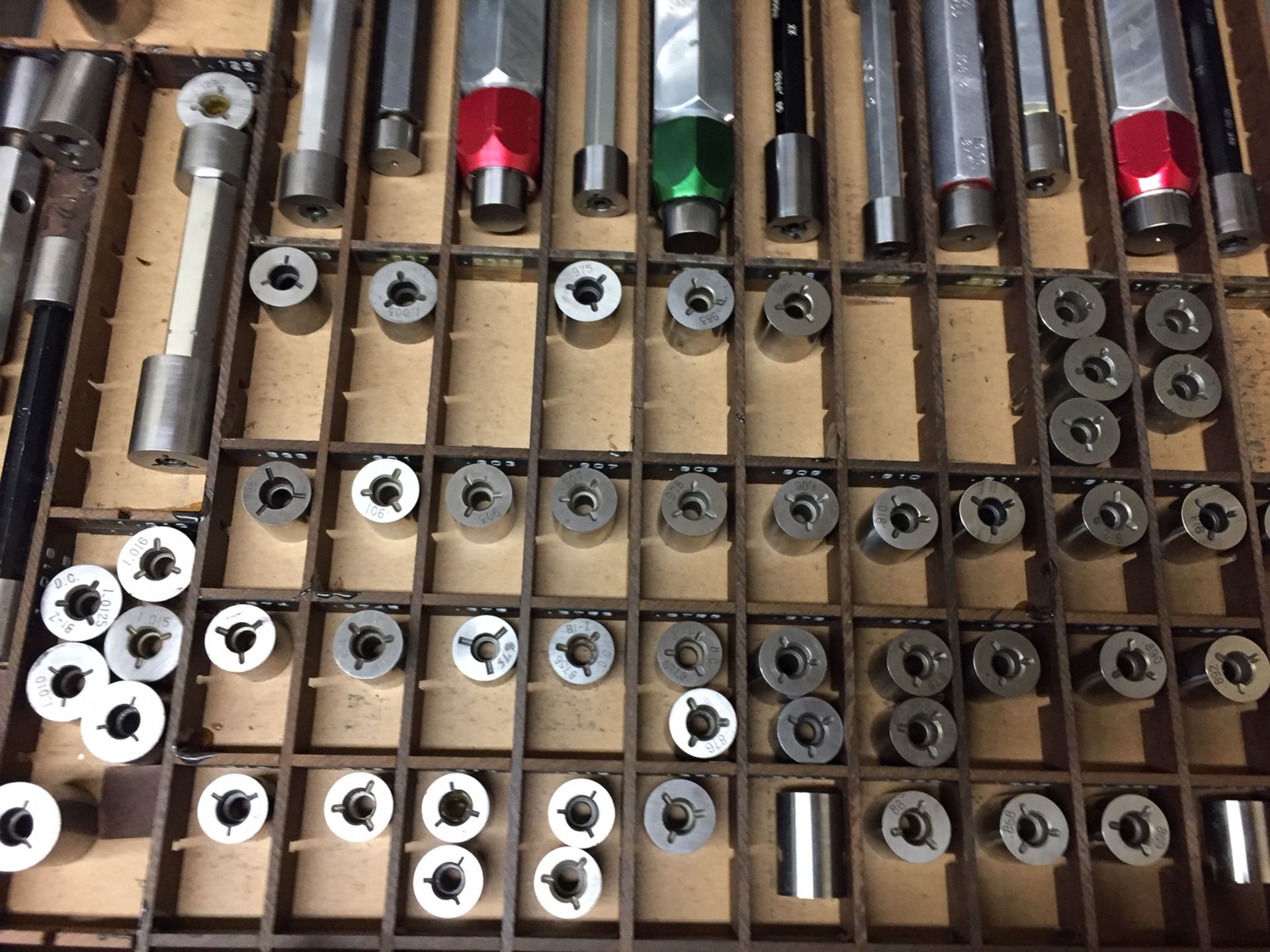 LOT: Assorted Plug Gauges, Sizing Balls, Holders, Counterbores, etc., with Cabinet - Image 11 of 25