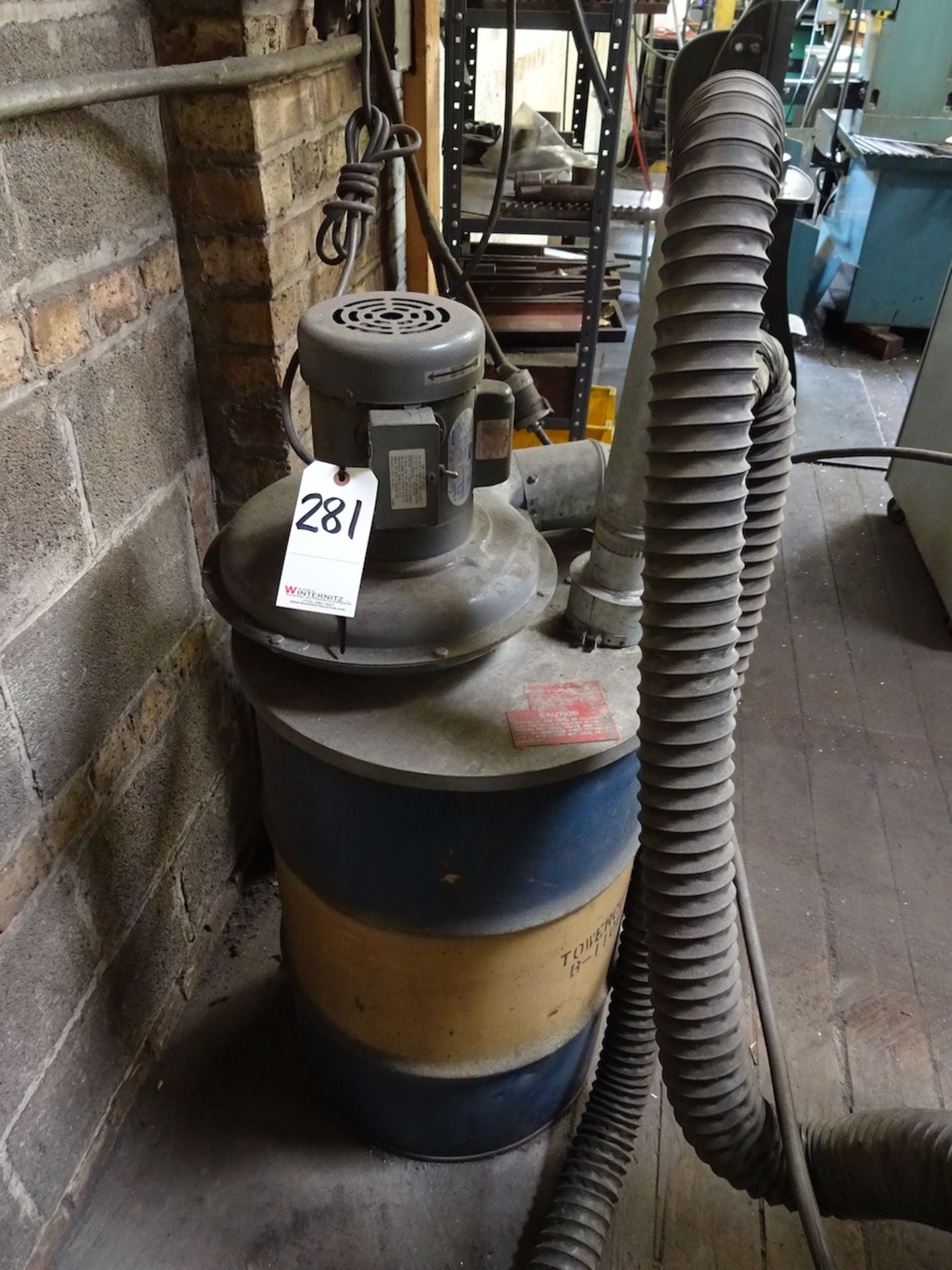 Cincinnati Model 1Z726B Drum Top Dust Collector, 110 Volt