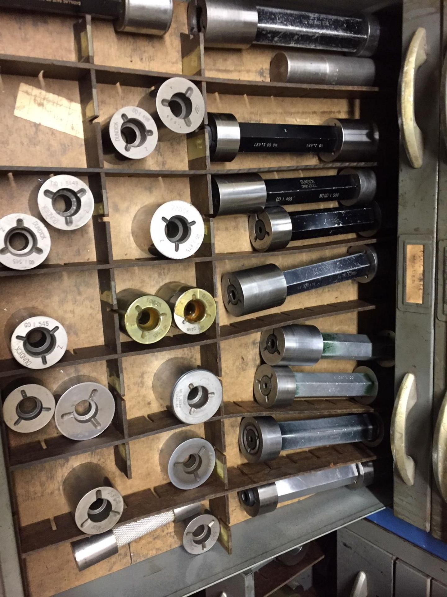 LOT: Assorted Plug Gauges, Sizing Balls, Holders, Counterbores, etc., with Cabinet - Image 24 of 25