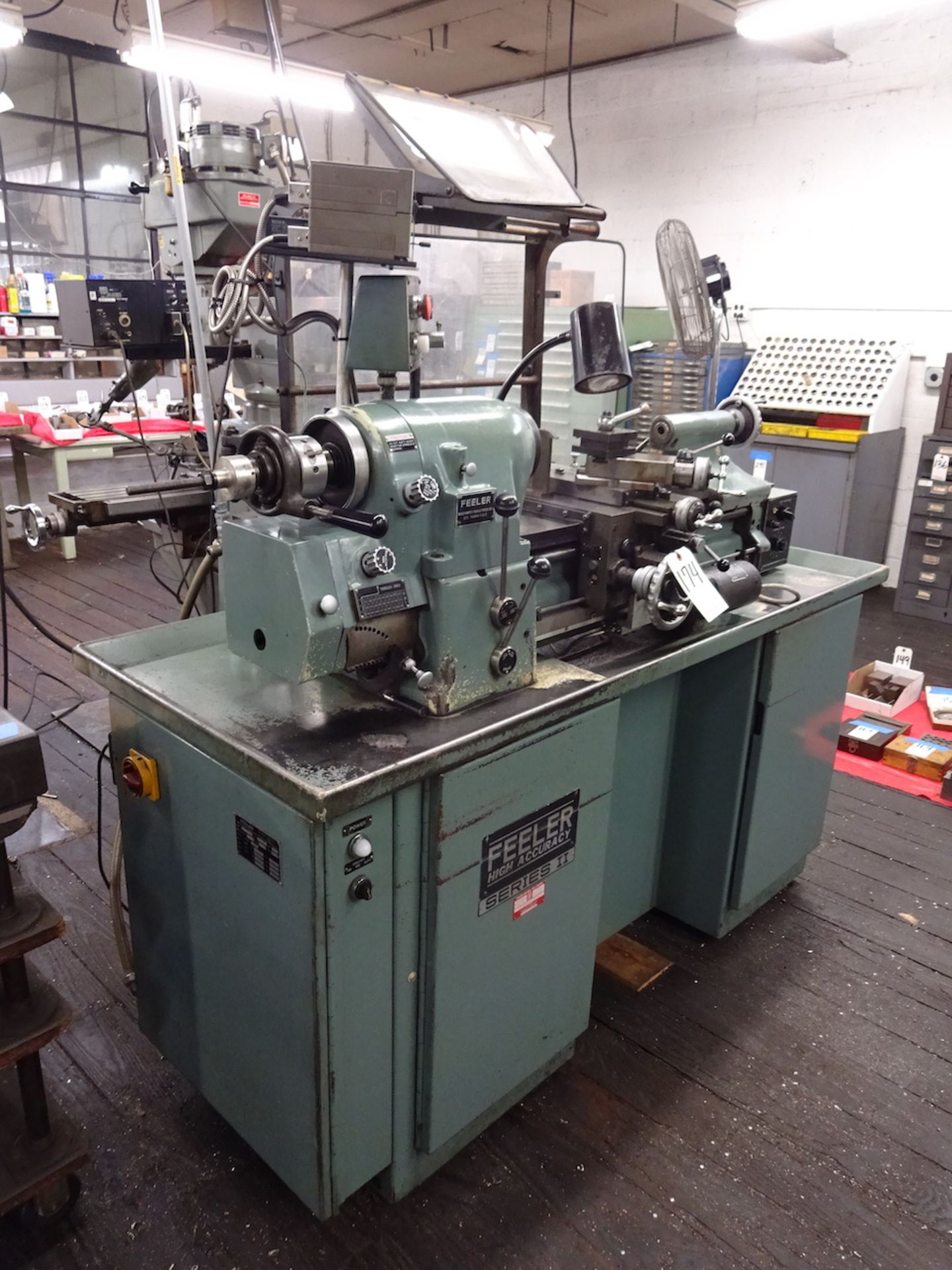 Feeler 10 in. x 15 in. (approx.) Series 2 Model TL-G18F High Accuracy Lathe, S/N TL85298, Carriage - Image 4 of 17