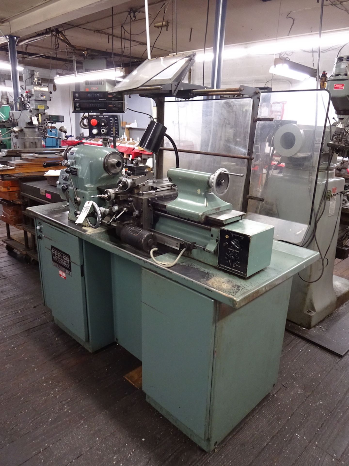 Feeler 10 in. x 15 in. (approx.) Series 2 Model TL-G18F High Accuracy Lathe, S/N TL85298, Carriage - Image 3 of 17