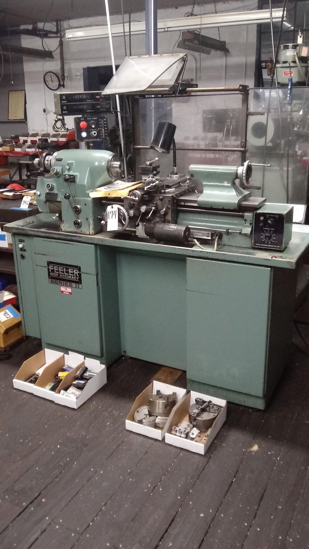 Feeler 10 in. x 15 in. (approx.) Series 2 Model TL-G18F High Accuracy Lathe, S/N TL85298, Carriage - Image 2 of 17
