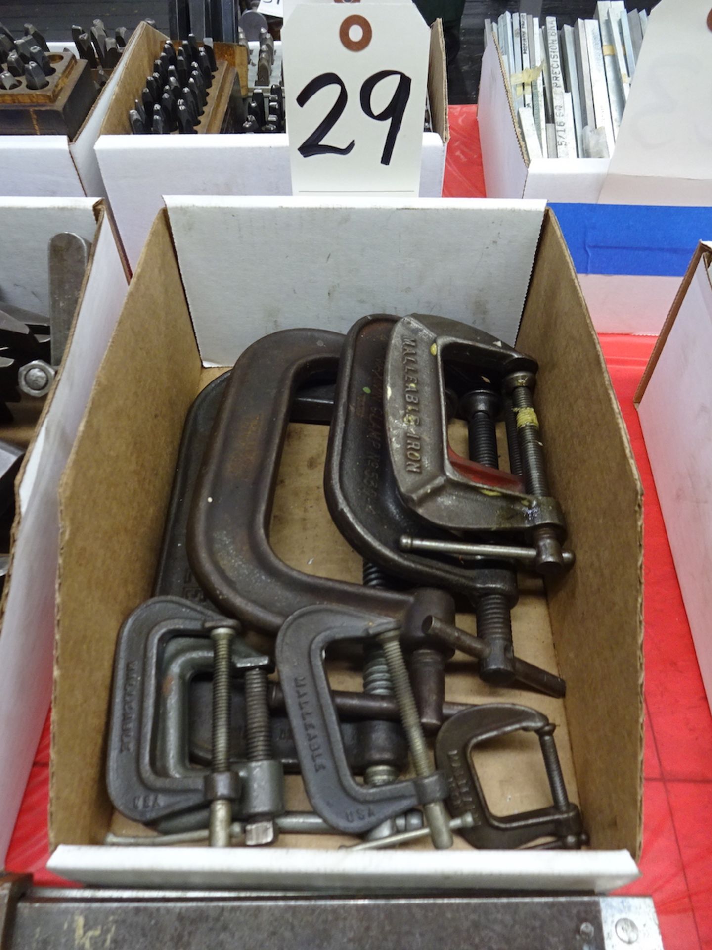 LOT: Assorted C-Clamps