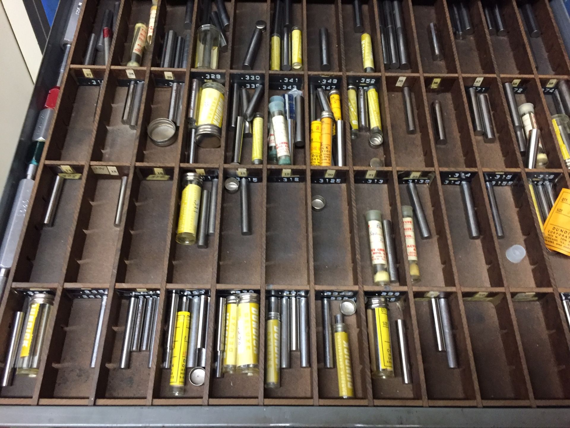 LOT: Assorted Plug Gauges, Sizing Balls, Holders, Counterbores, etc., with Cabinet - Image 7 of 25