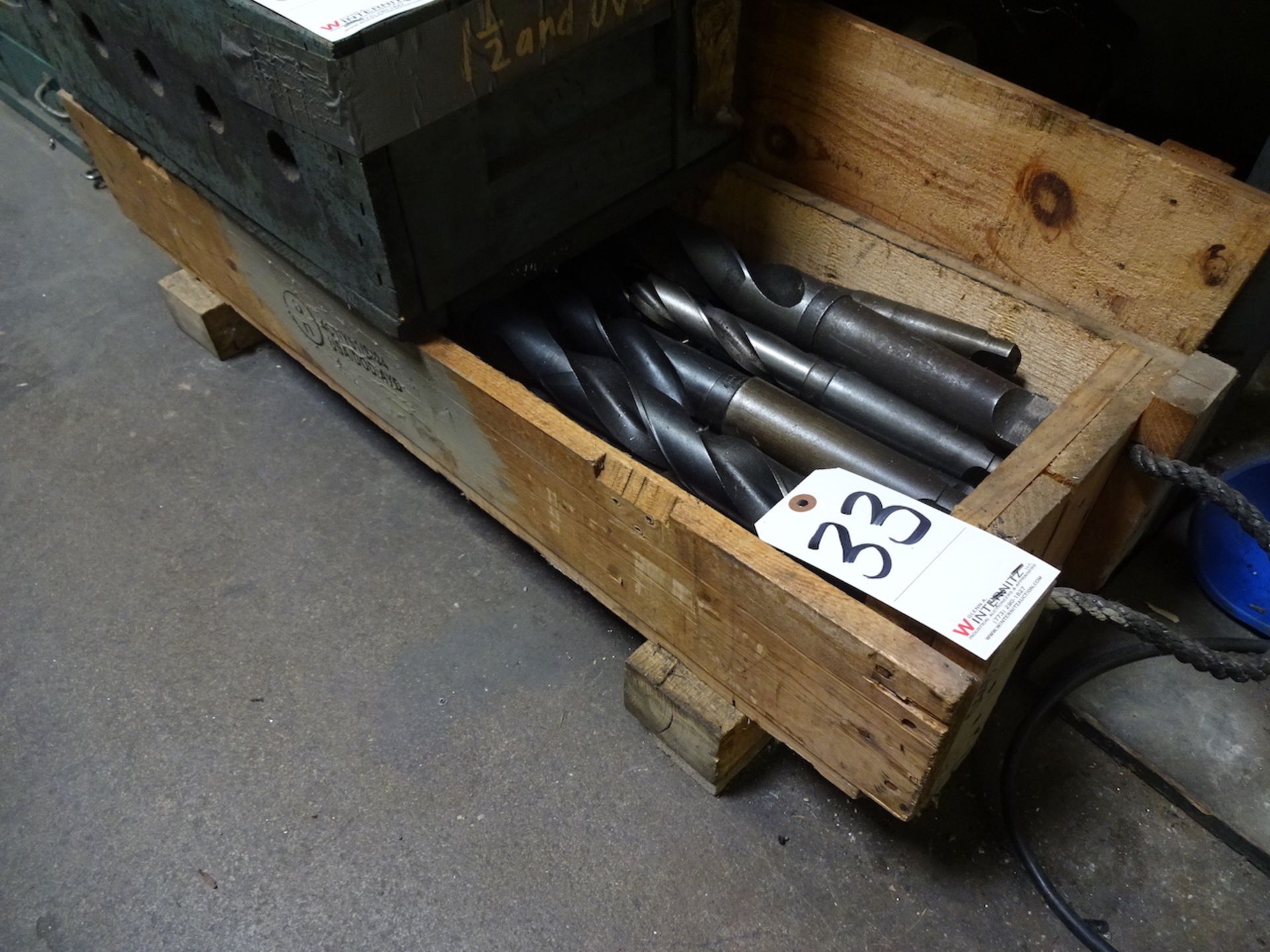 LOT: Assorted Large Long Drills in (1) Box