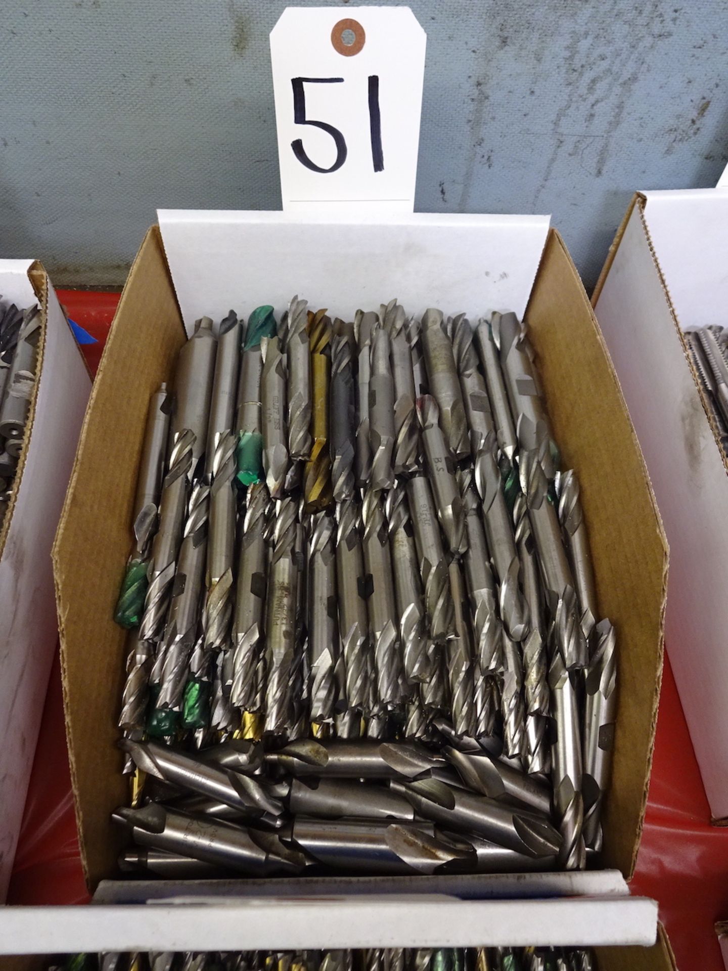 LOT: Double End Mills in (1) Box