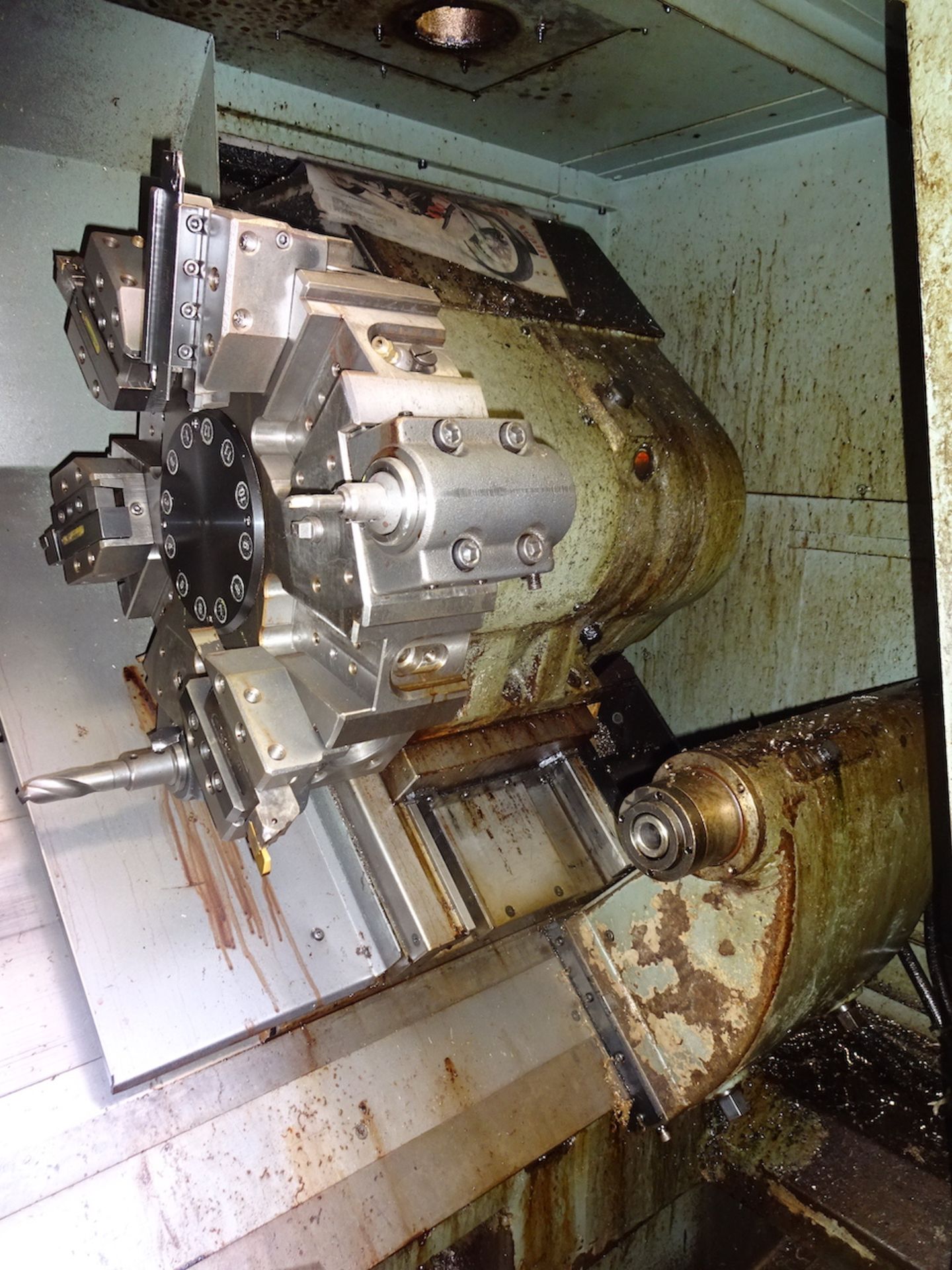 Mori Seiki Model SL-3H CNC Turning Center, S/N 4211 (1985), Fanuc Model 10-T Control, Tailstock, - Image 5 of 8