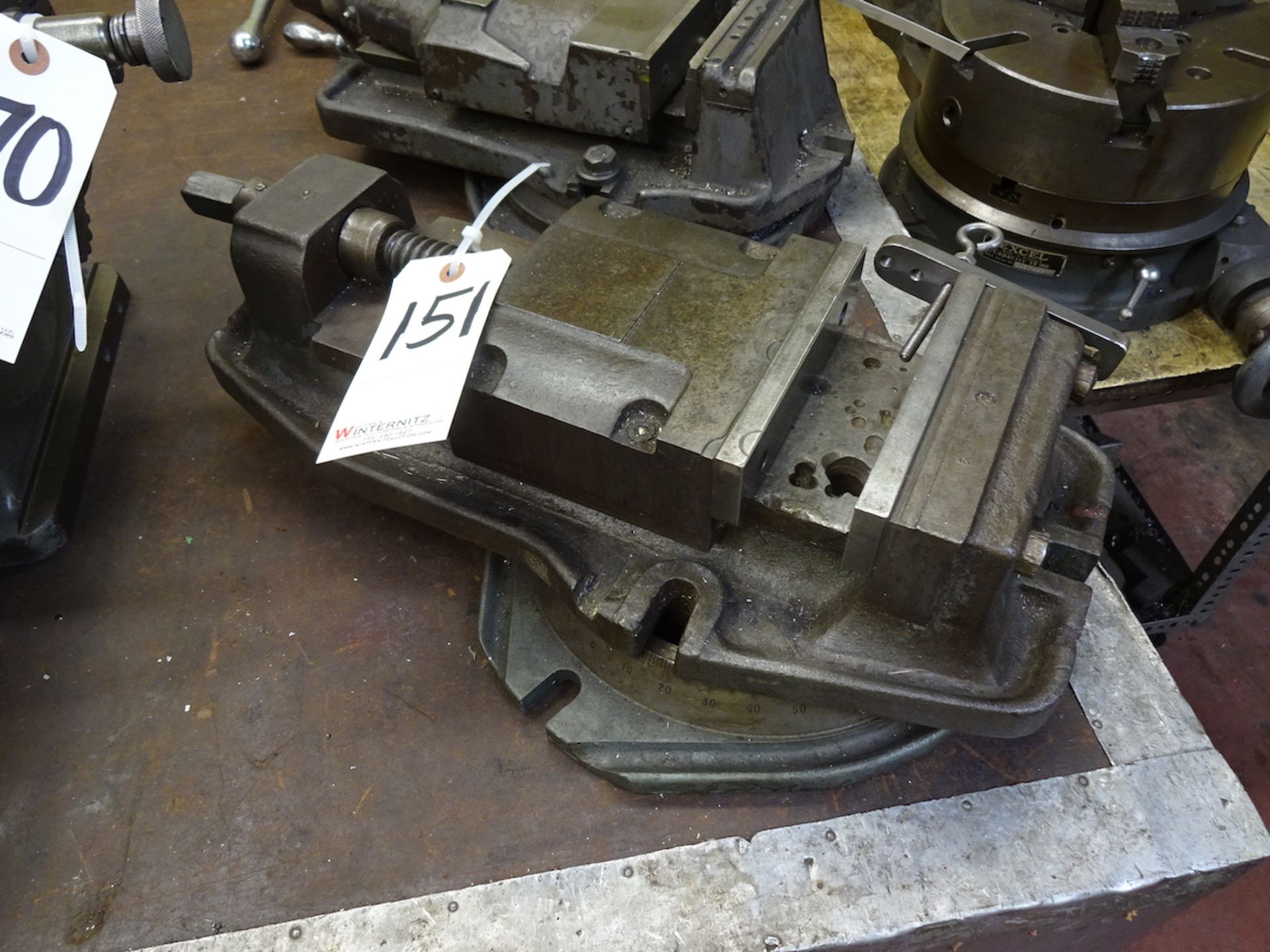 6 in. Machine Vise, with Swivel Base