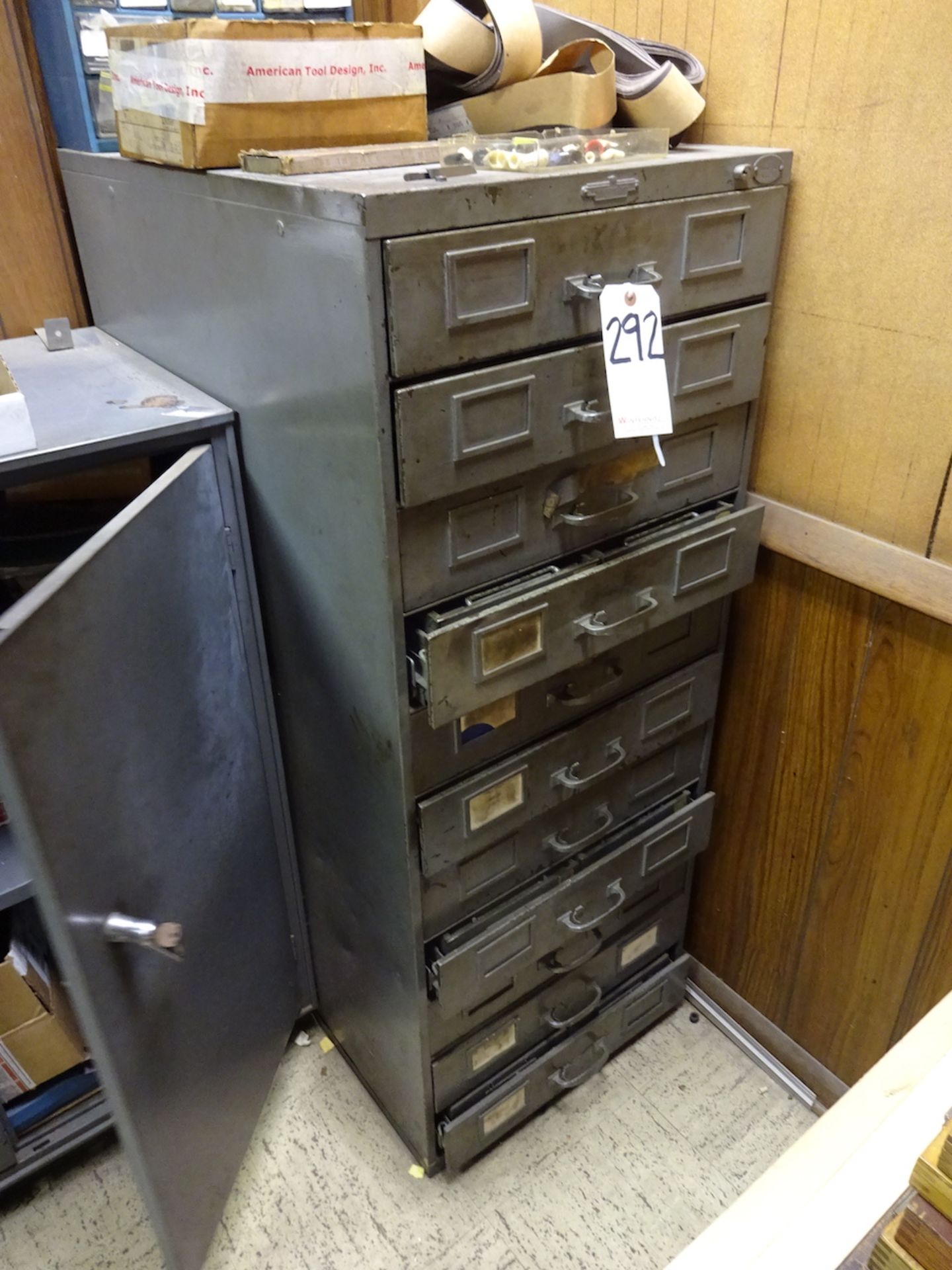 LOT: Remington 11-Drawer Storage Cabinet, with Assorted Contents