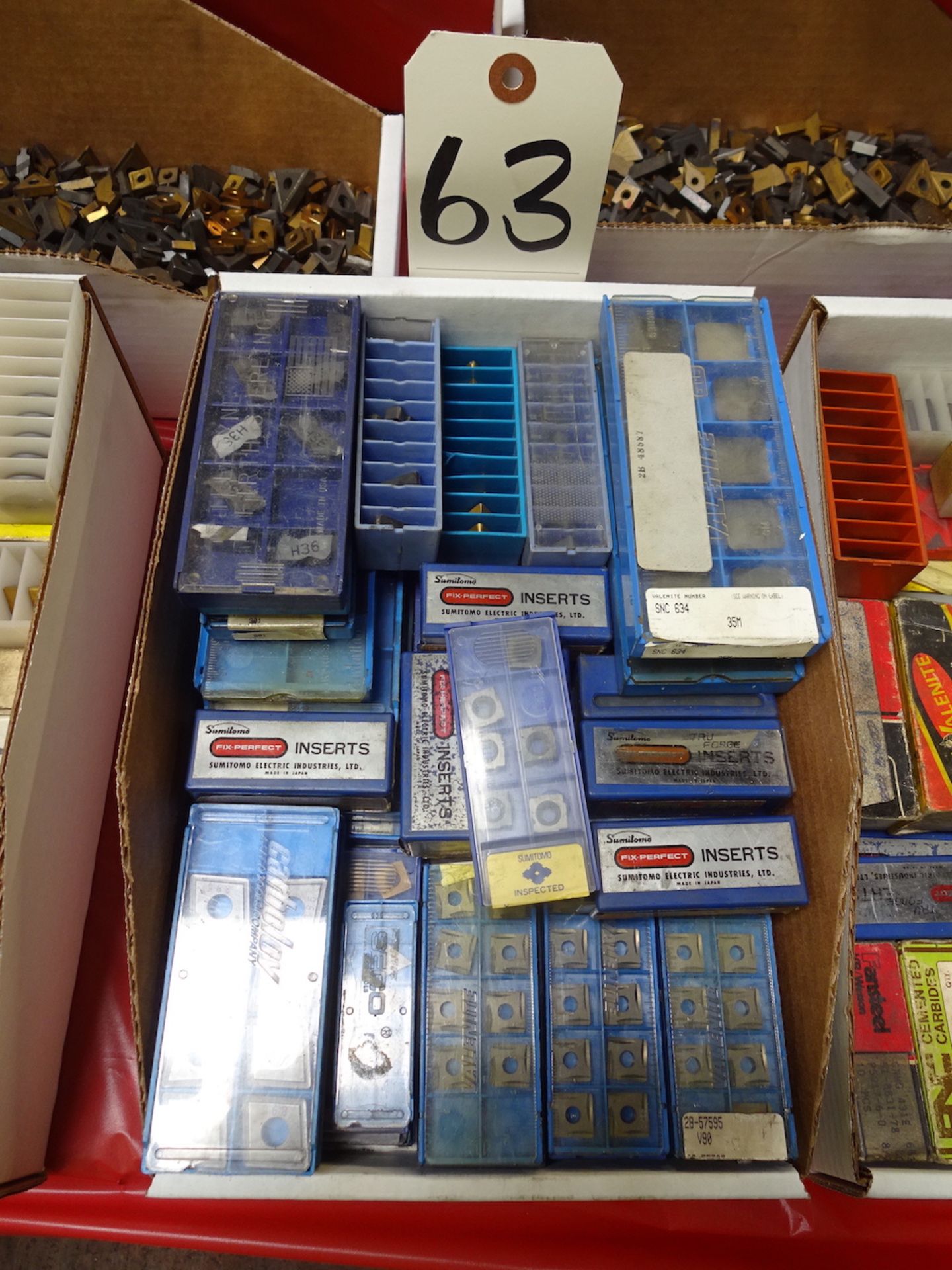 LOT: Assorted Carbide Inserts in (1) Box